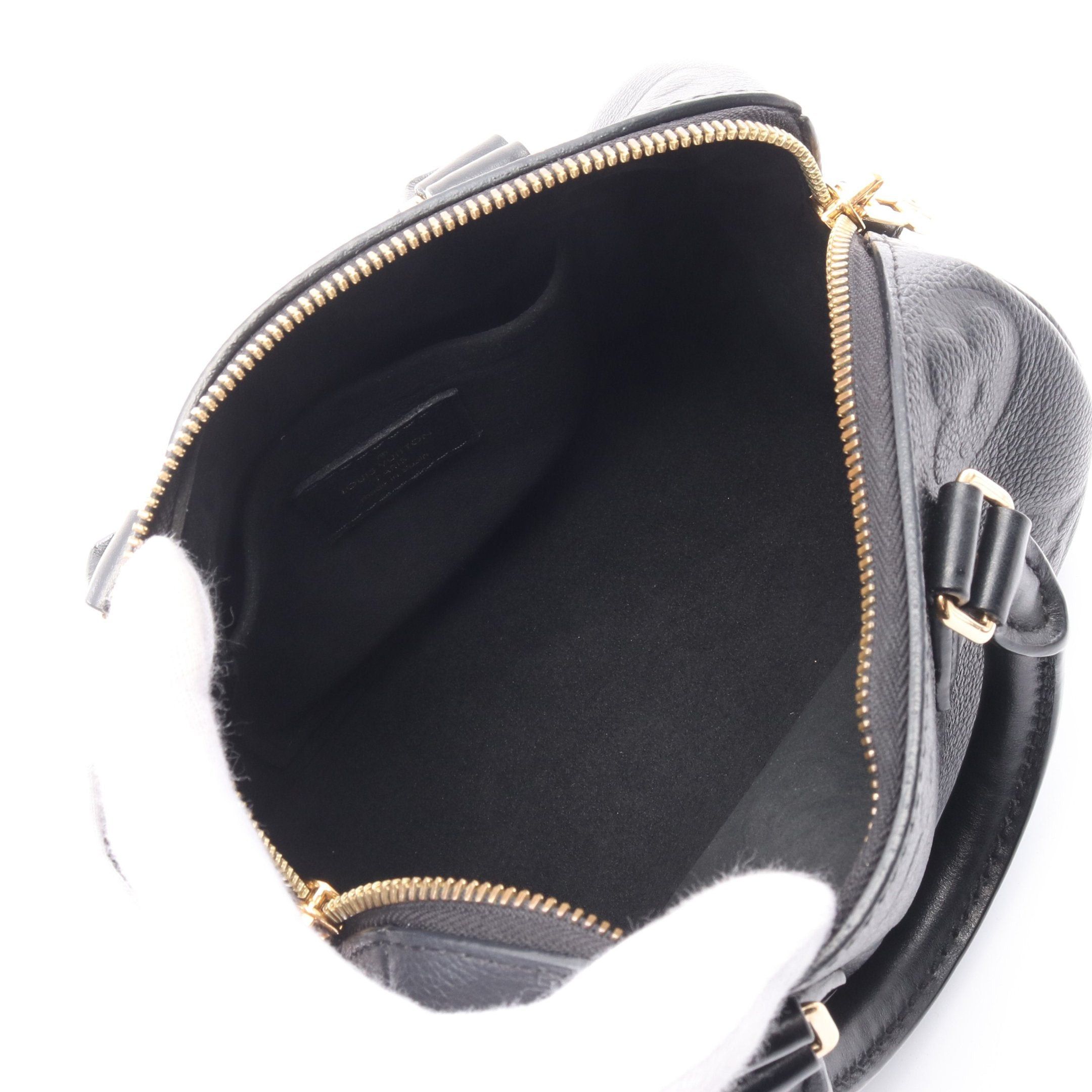 Louis Vuitton Louis Vuitton Speedy 20 Monogram Empreinte Handbag Leather Black Size ONE SIZE - 3 Thumbnail