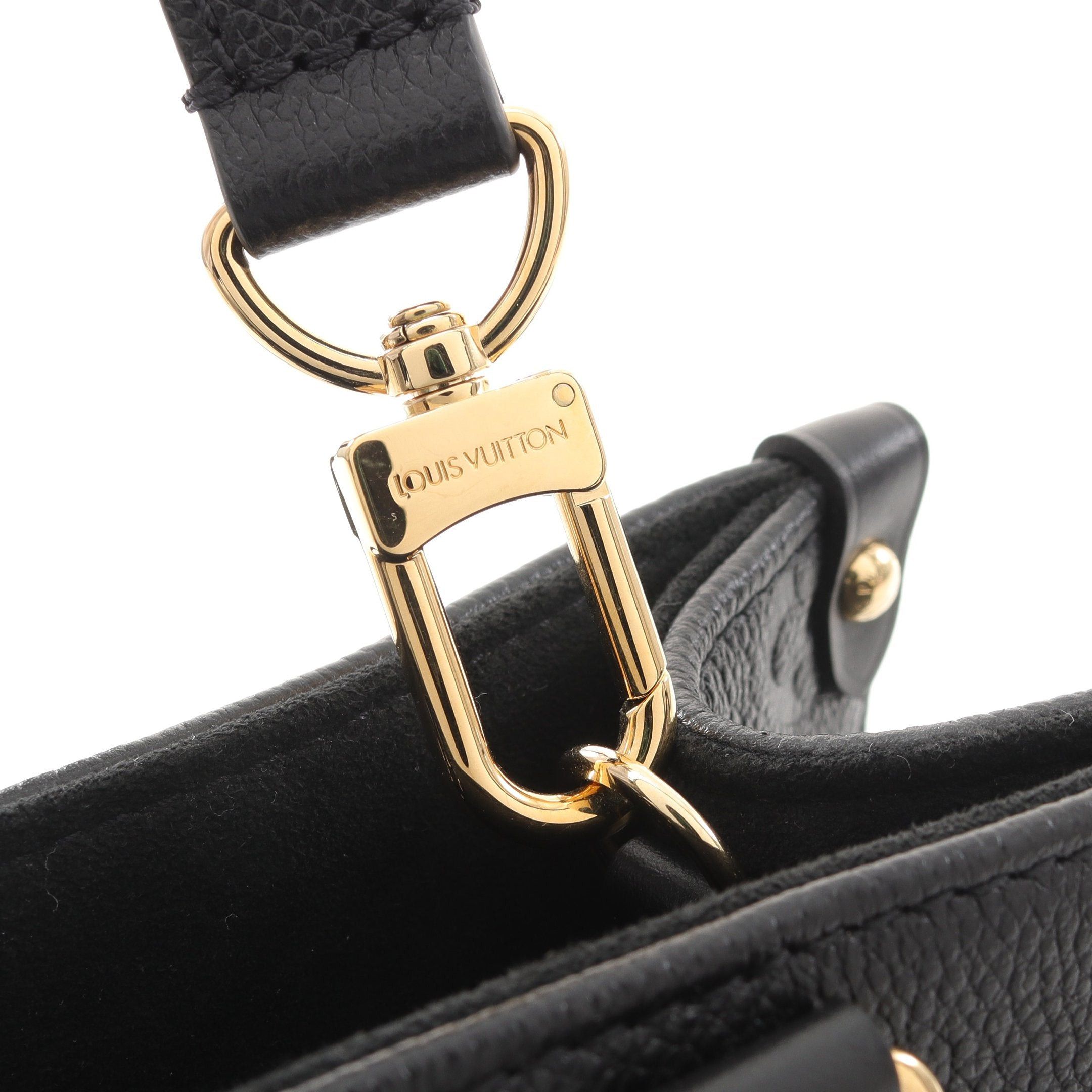 Louis Vuitton Louis Vuitton On-The-Go Pm Monogram Empreinte Noir Handbag Leather Black Size ONE SIZE - 7 Thumbnail
