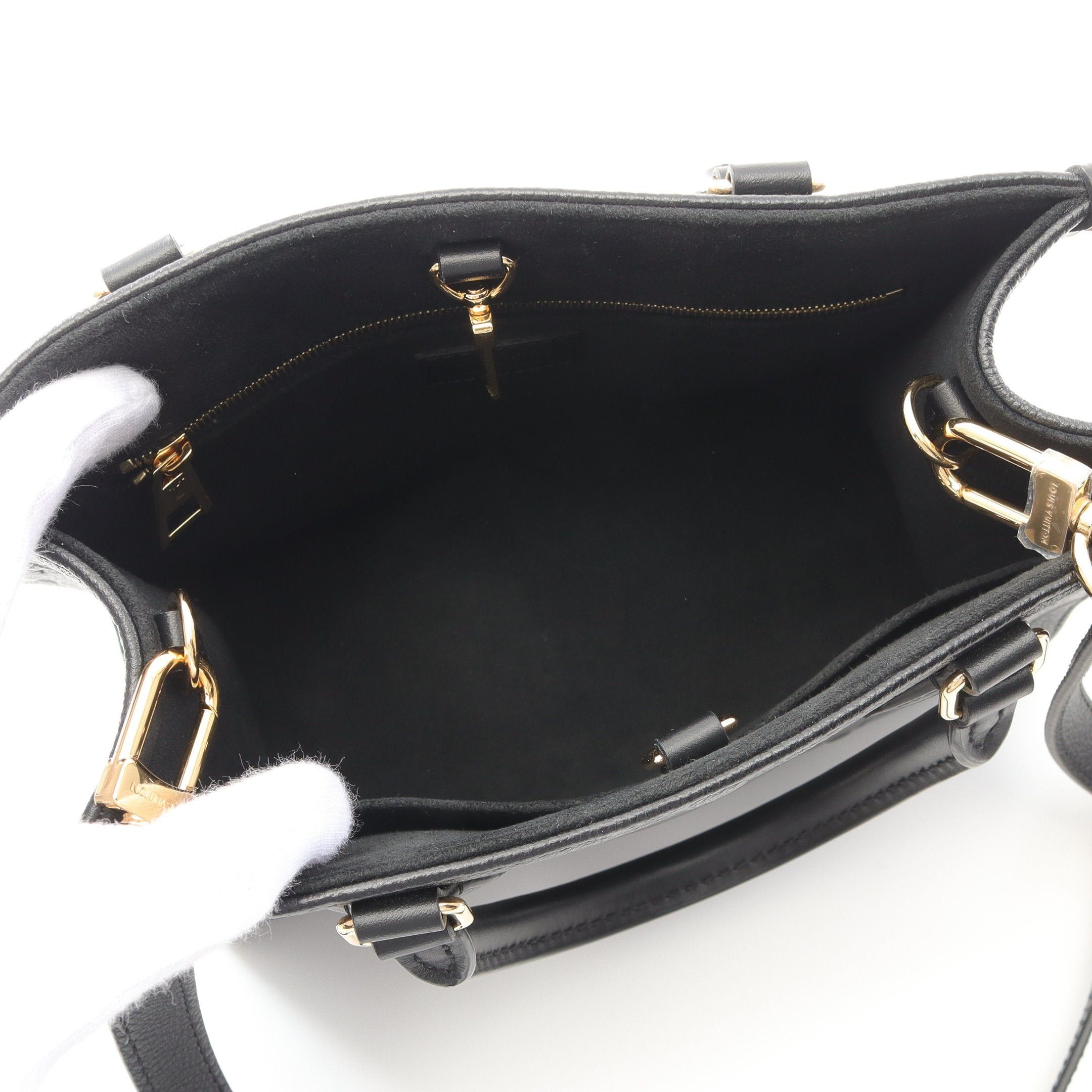 Louis Vuitton Louis Vuitton On-The-Go Pm Monogram Empreinte Noir Handbag Leather Black Size ONE SIZE - 3 Thumbnail
