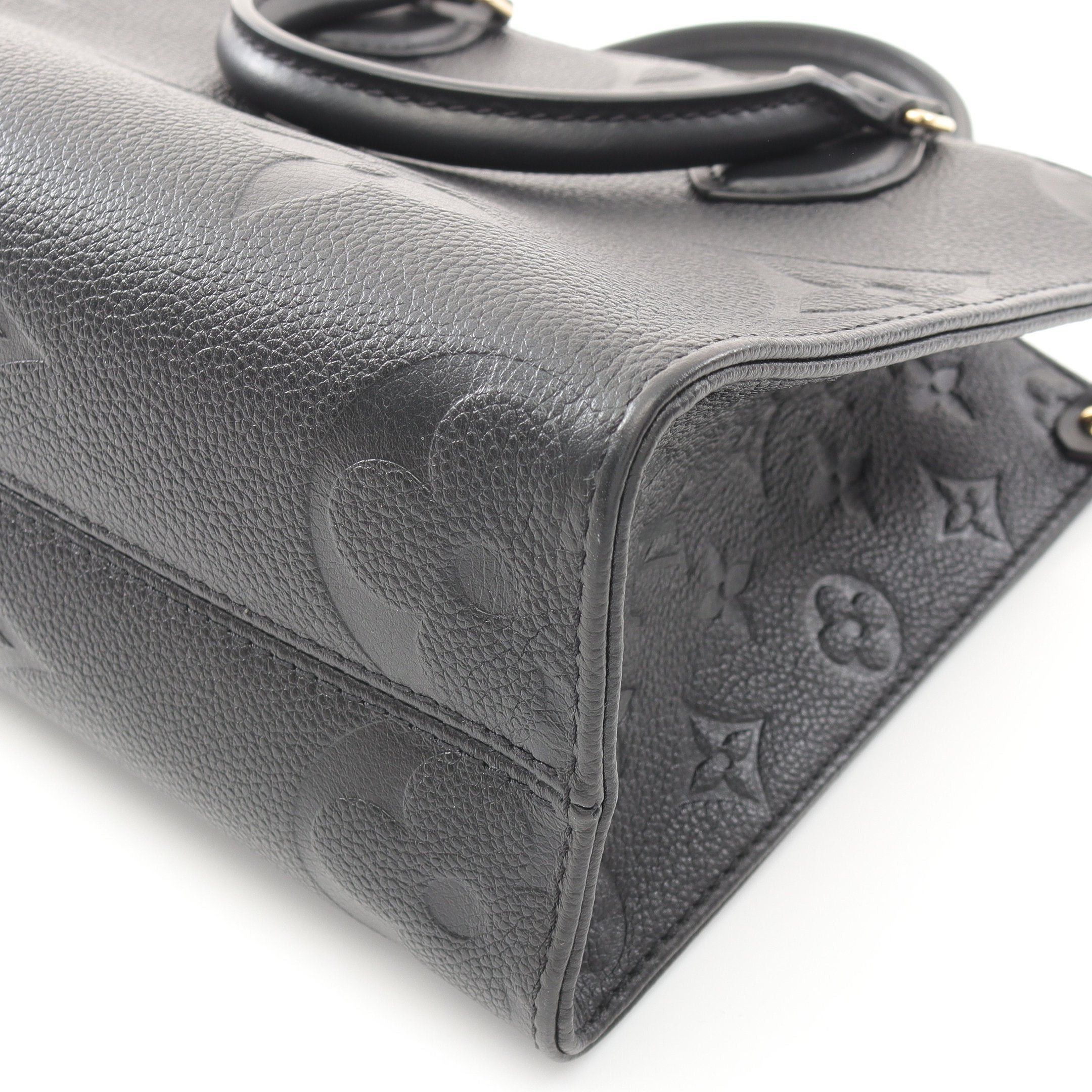Louis Vuitton Louis Vuitton On-The-Go Pm Monogram Empreinte Noir Handbag Leather Black Size ONE SIZE - 8 Thumbnail