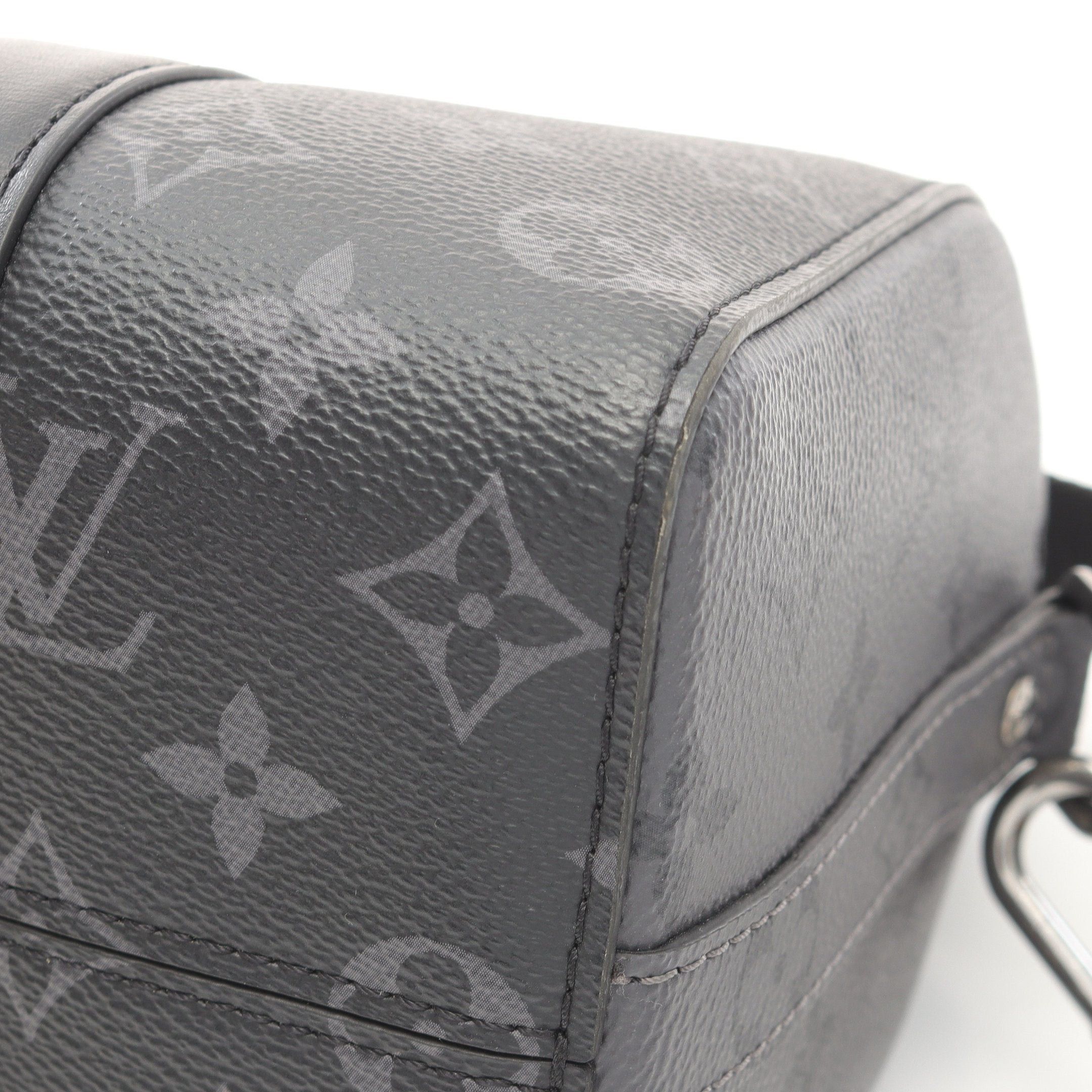 Louis Vuitton Louis Vuitton City Keepall Monogram Eclipse Reverse Shoulder Bag Leather Black Gray Size ONE SIZE - 6 Thumbnail
