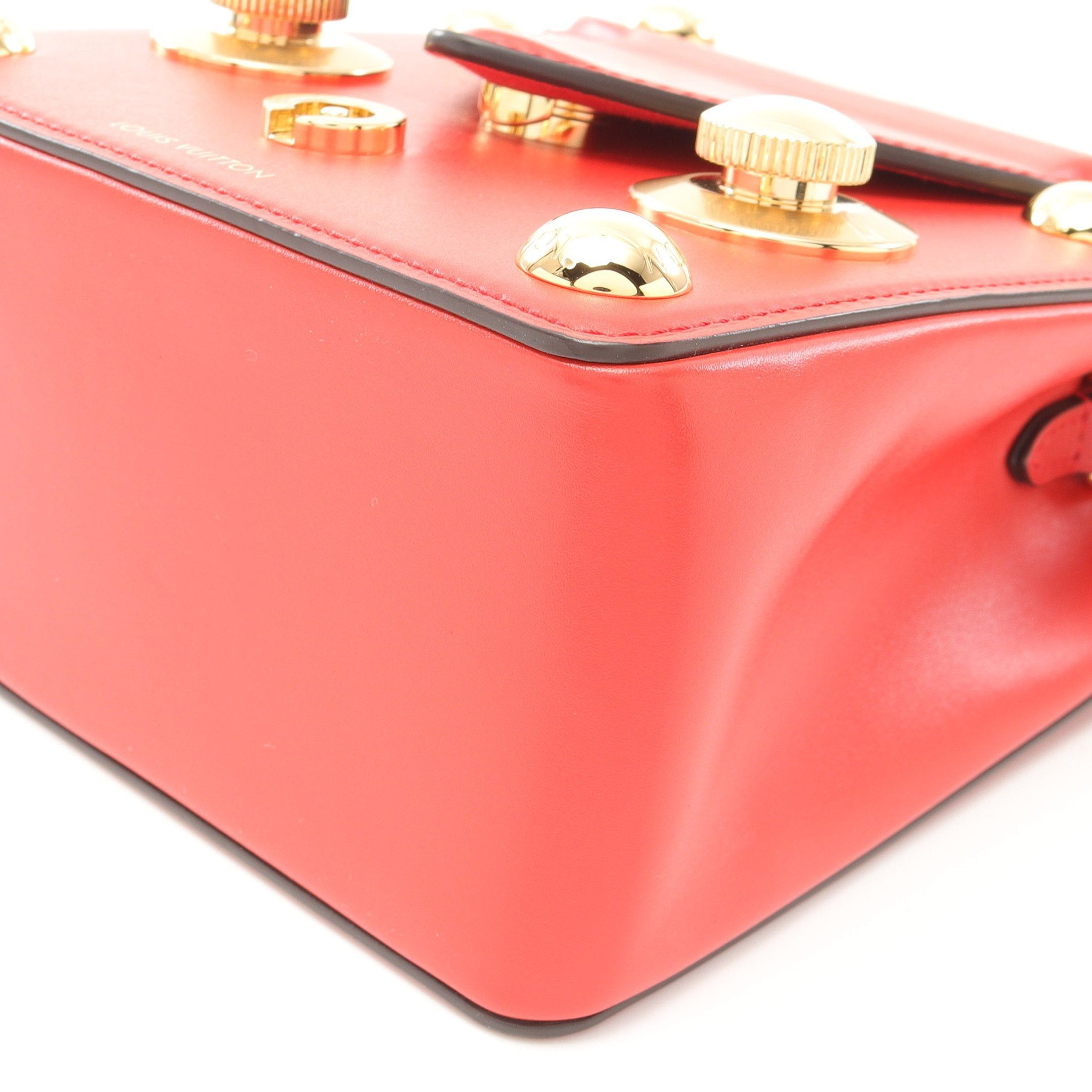 Louis Vuitton Louis Vuitton S Lock Bag Xl Handbag Leather Red Size ONE SIZE - 8 Thumbnail