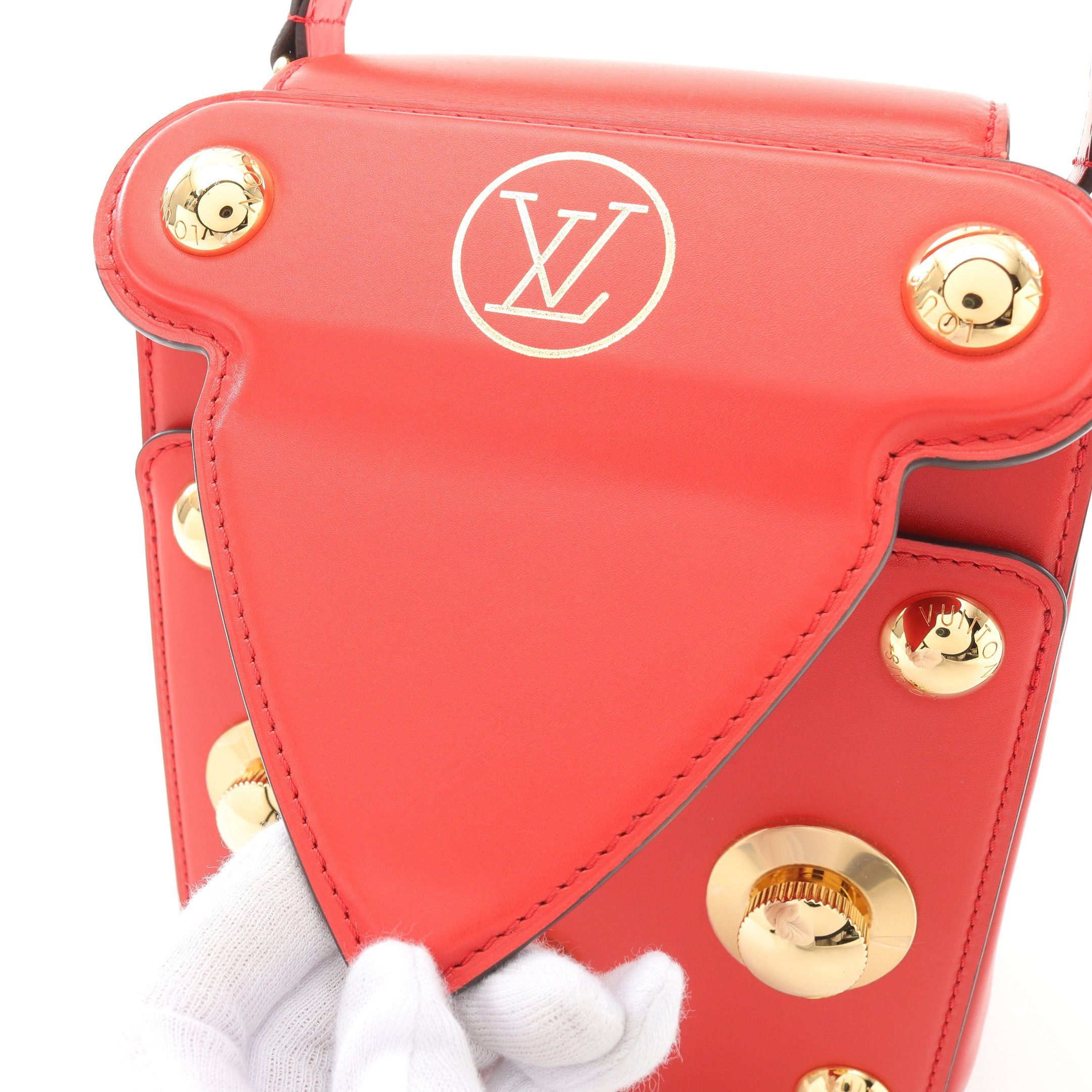 Louis Vuitton Louis Vuitton S Lock Bag Xl Handbag Leather Red Size ONE SIZE - 6 Thumbnail