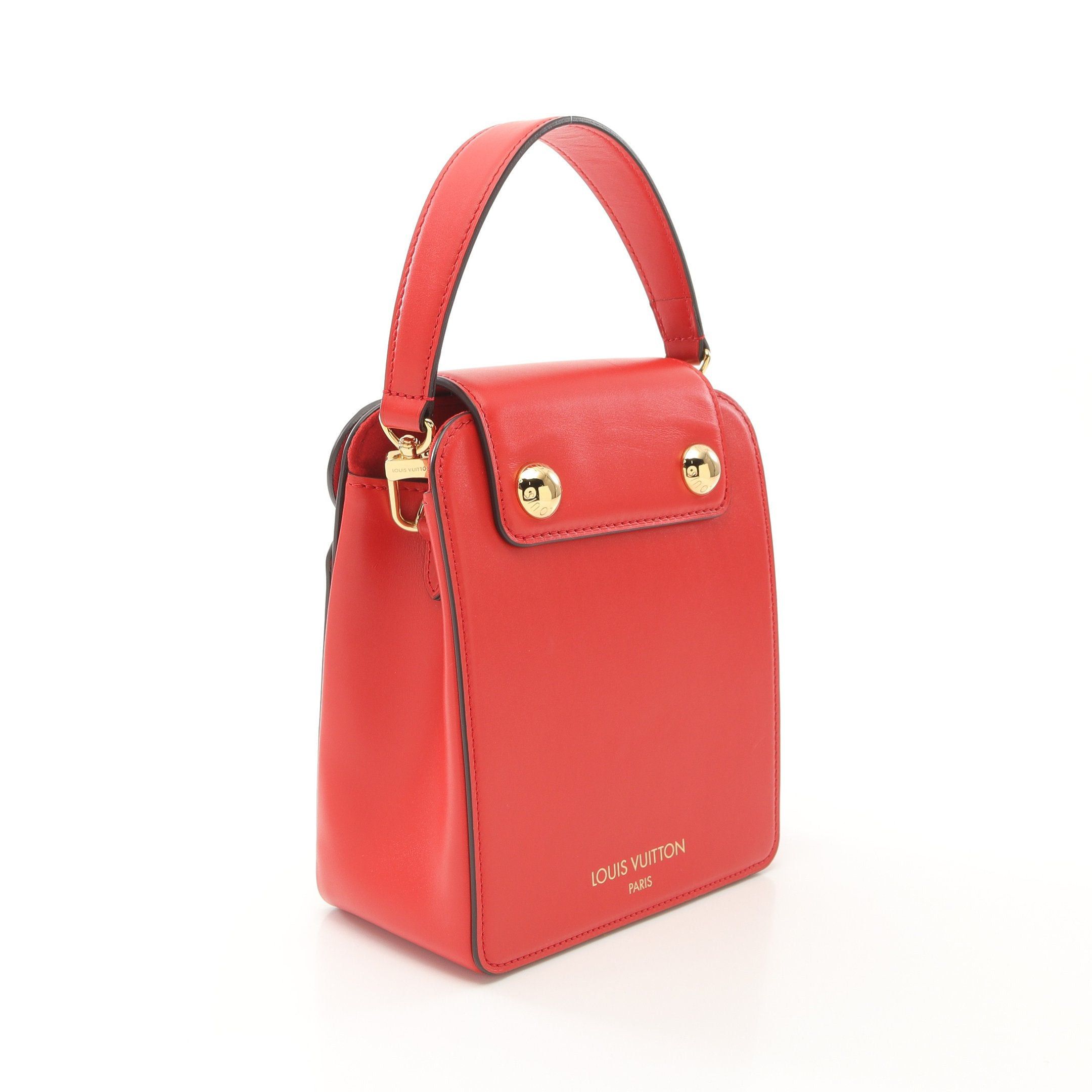 Louis Vuitton Louis Vuitton S Lock Bag Xl Handbag Leather Red Size ONE SIZE - 2 Thumbnail