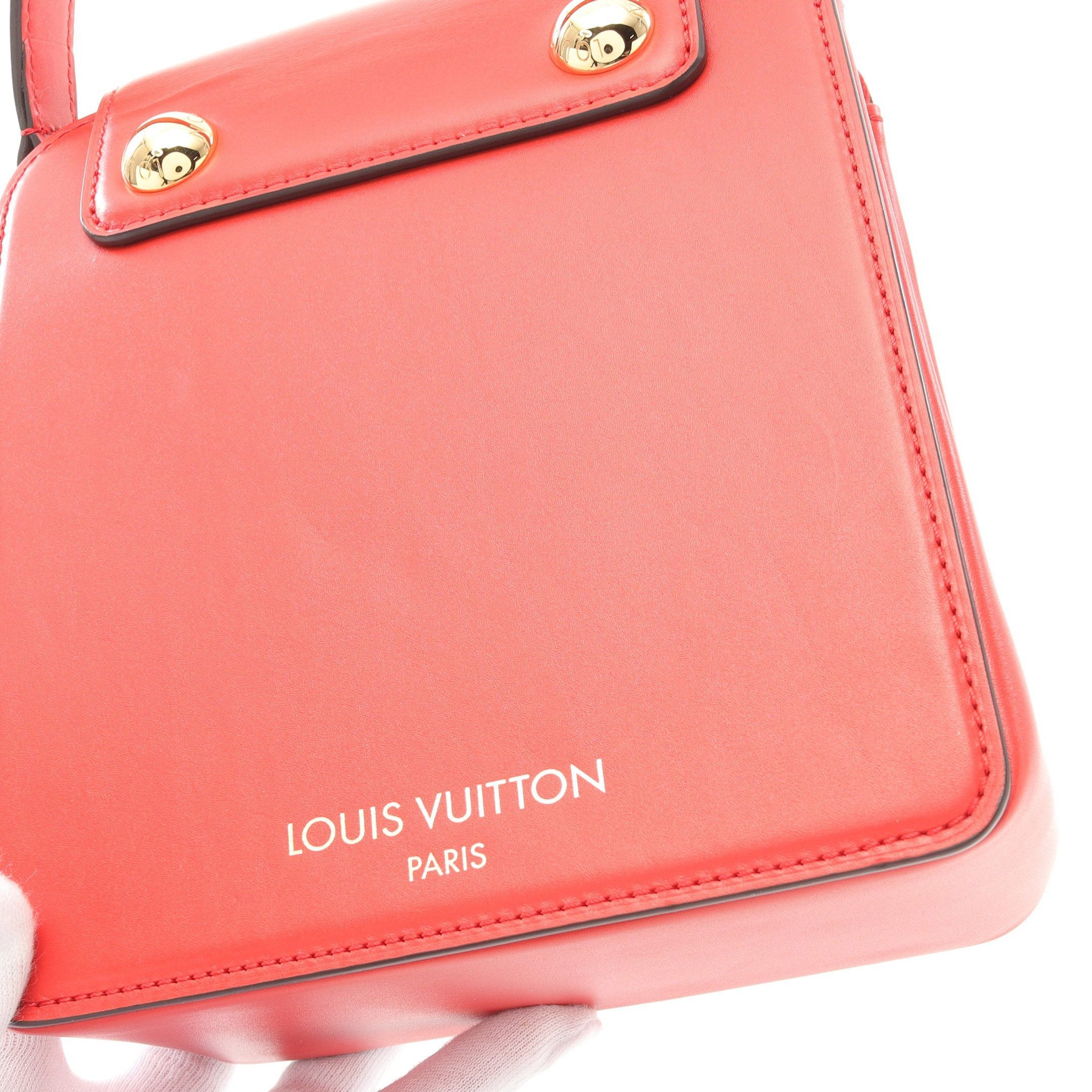 Louis Vuitton Louis Vuitton S Lock Bag Xl Handbag Leather Red Size ONE SIZE - 5 Thumbnail