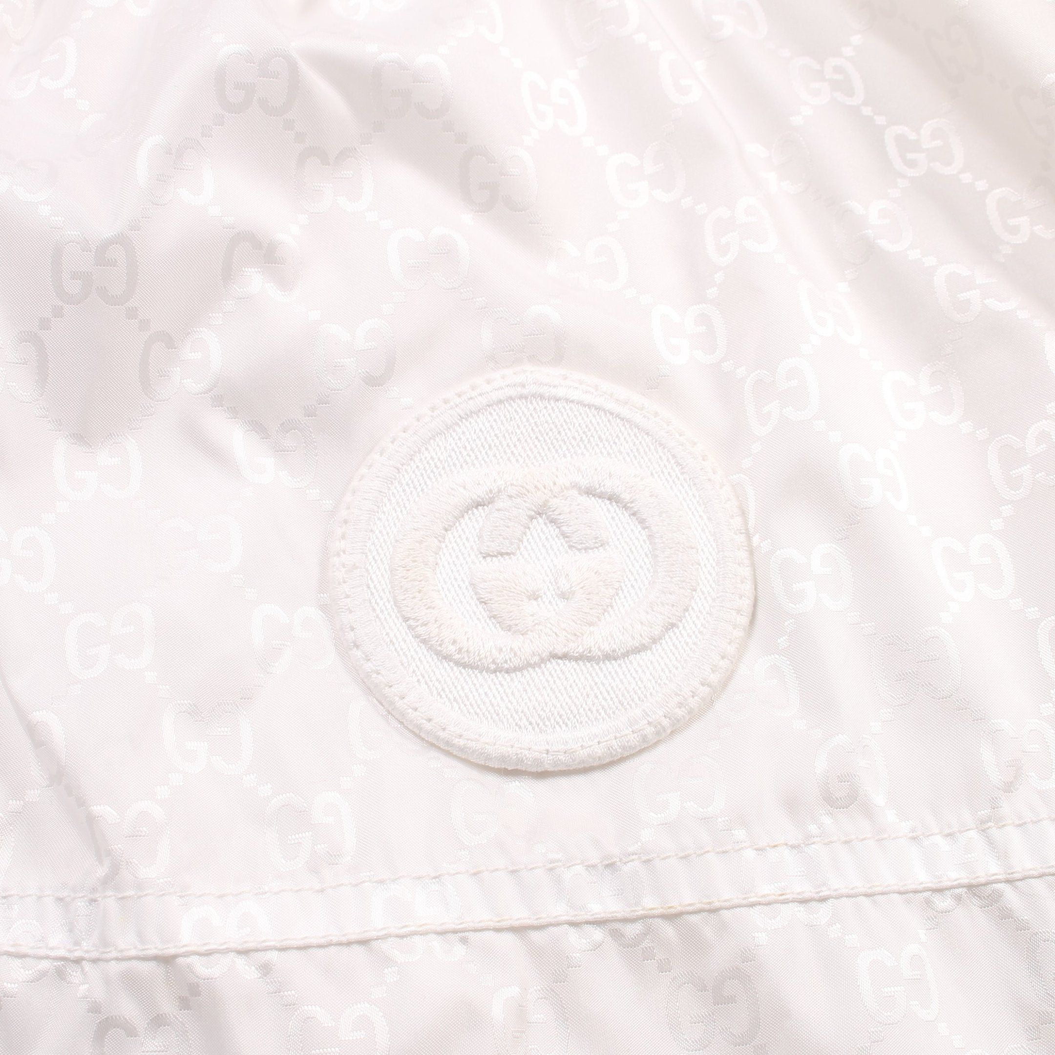 Gucci Gucci Gg Pattern Nylon Jacket White Hooded Size ONE SIZE - 13 Thumbnail
