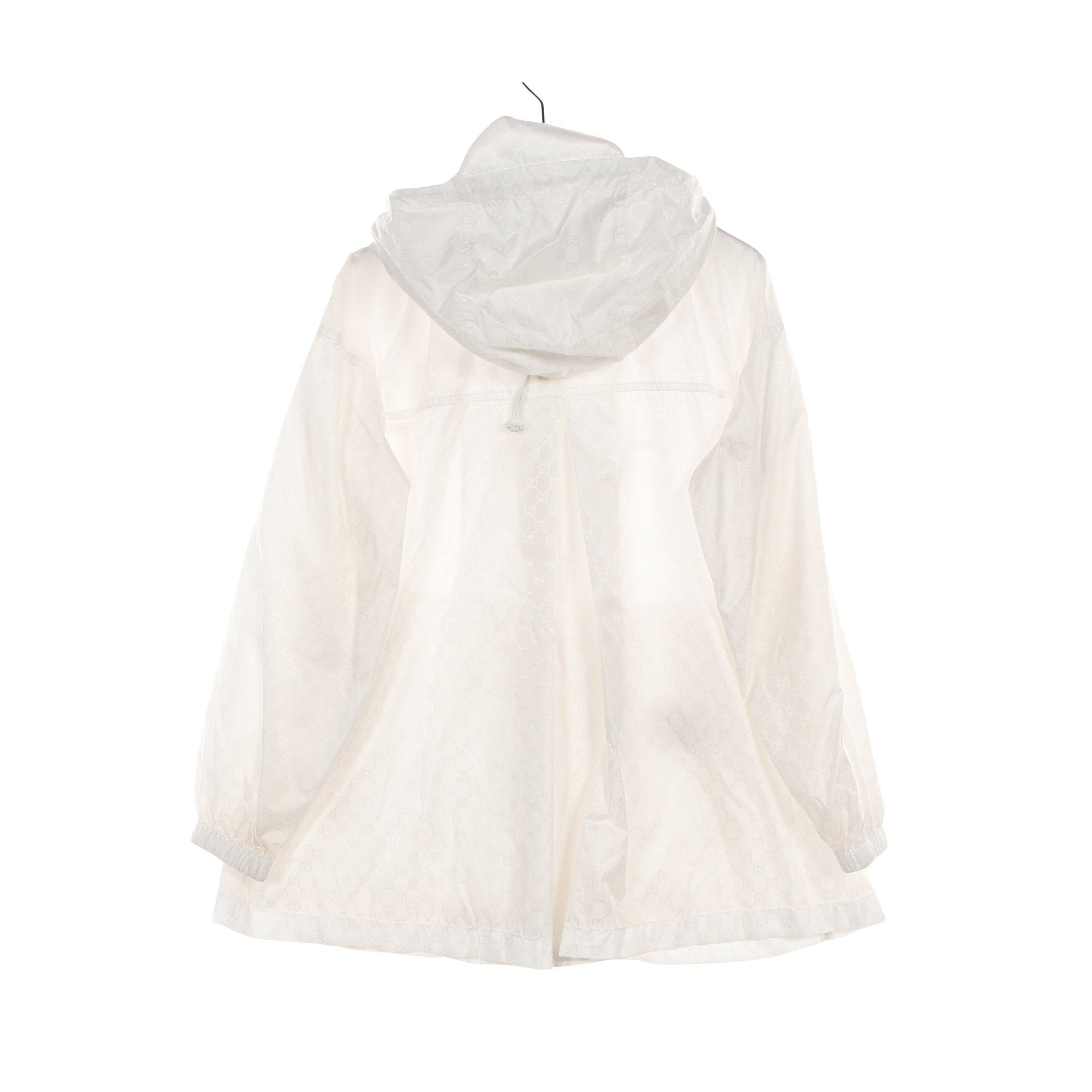 Gucci Gucci Gg Pattern Nylon Jacket White Hooded Size ONE SIZE - 2 Thumbnail