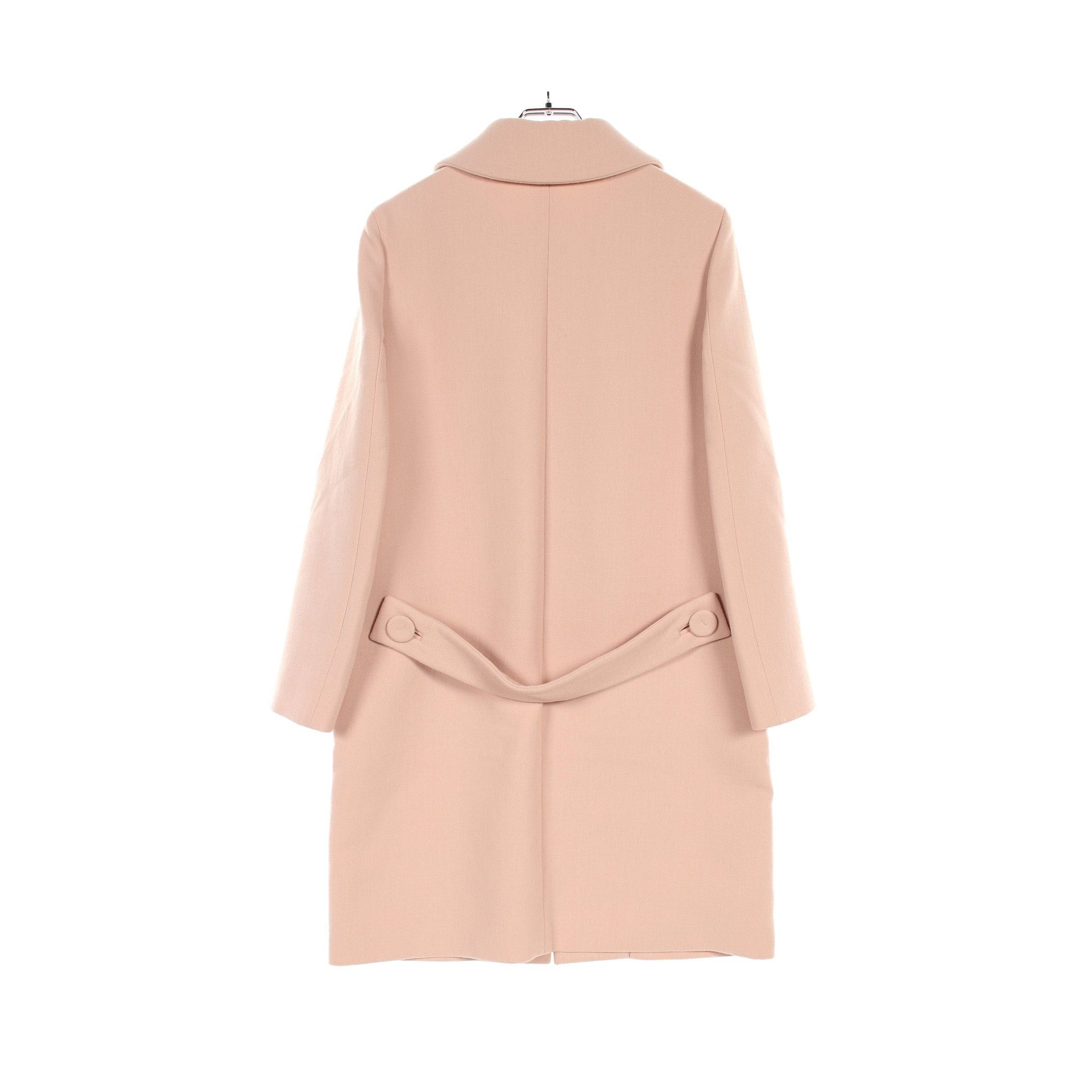Miu Miu Miu Miu Coat Wool Pink Size ONE SIZE - 2 Thumbnail