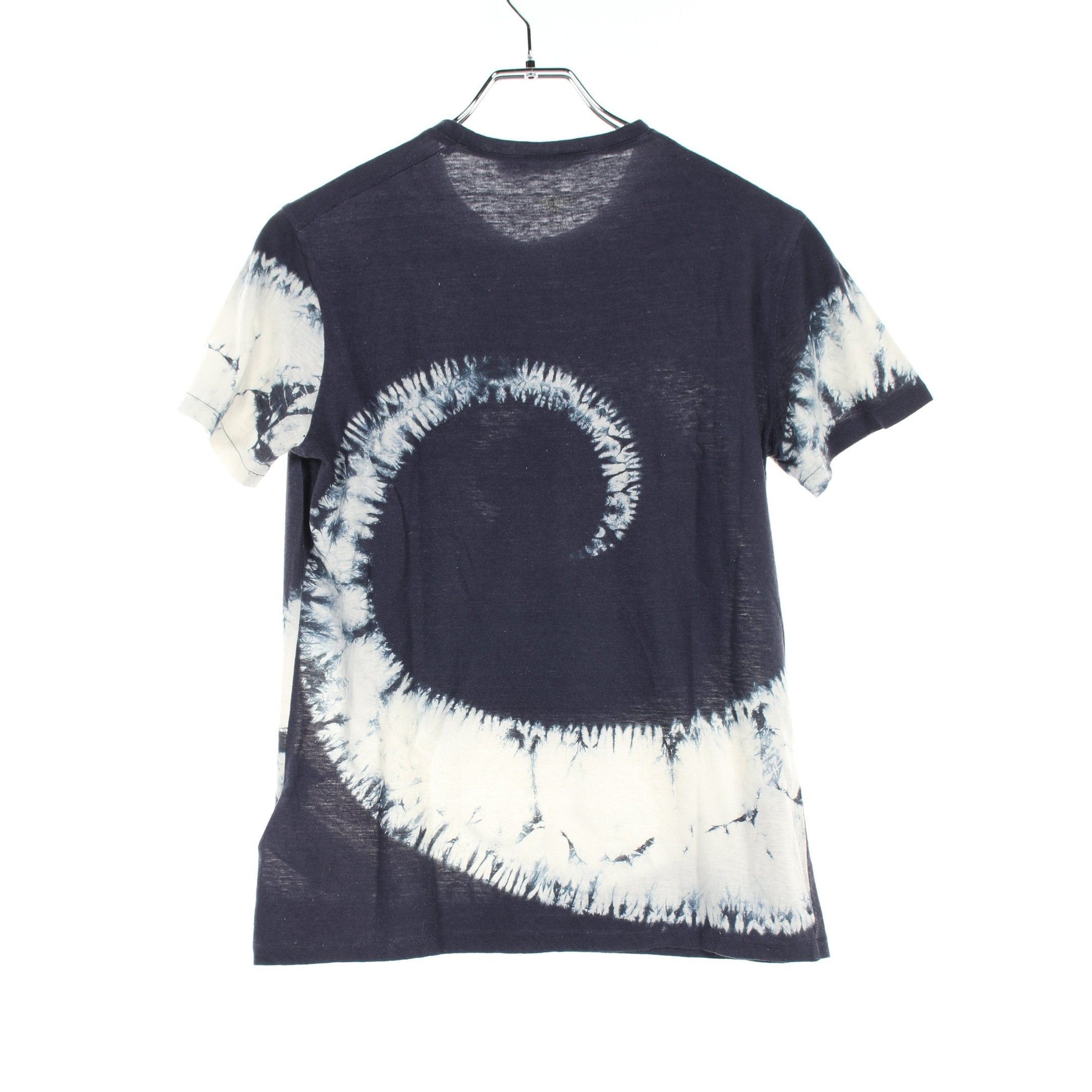 Dior Dior J'ADIOR Tie Dye T-Shirt Crew Neck Short Sleeve Cotton Navy White Size ONE SIZE - 2 Thumbnail