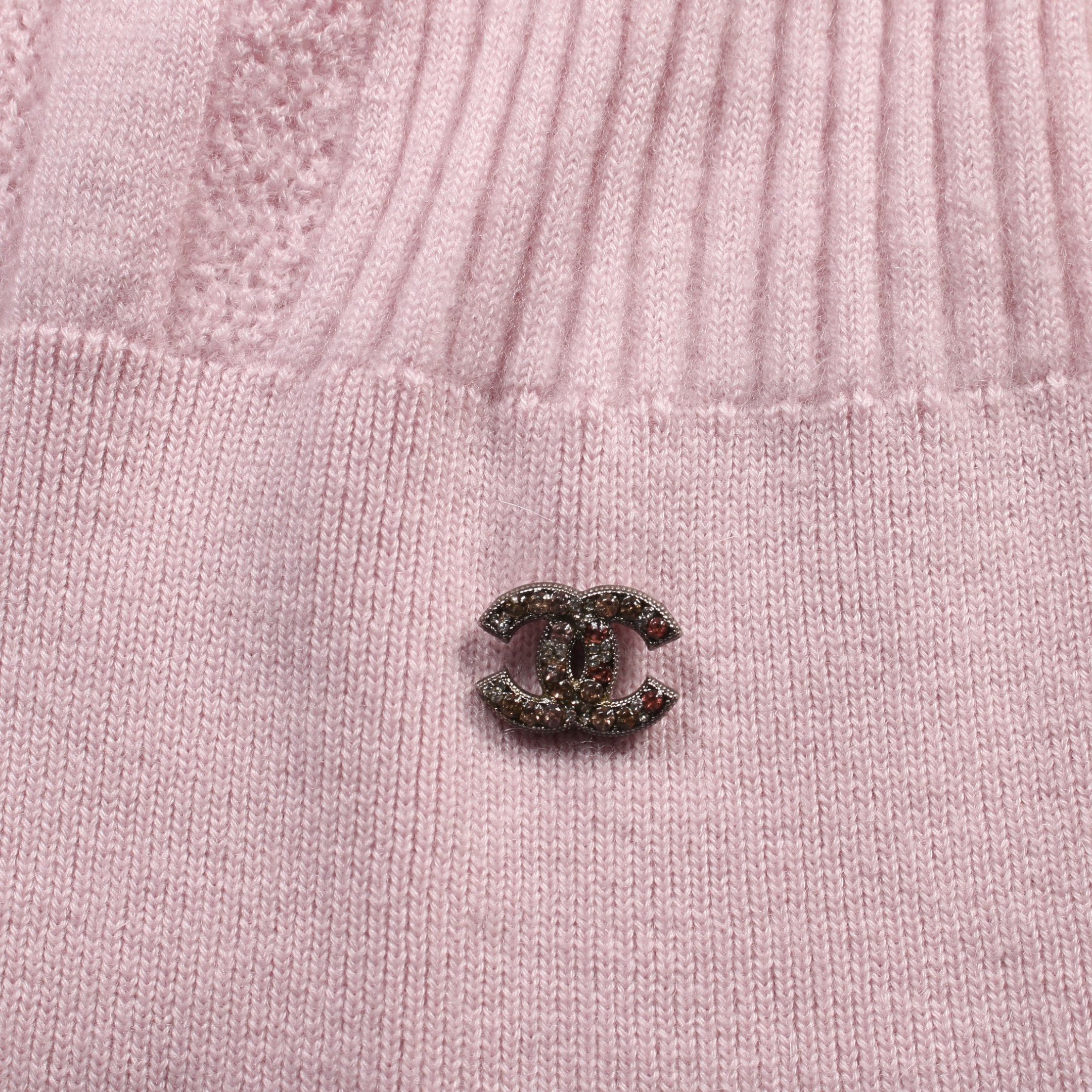 Chanel Chanel Sweater Knit Cashmere Light Pink Size ONE SIZE - 11 Thumbnail