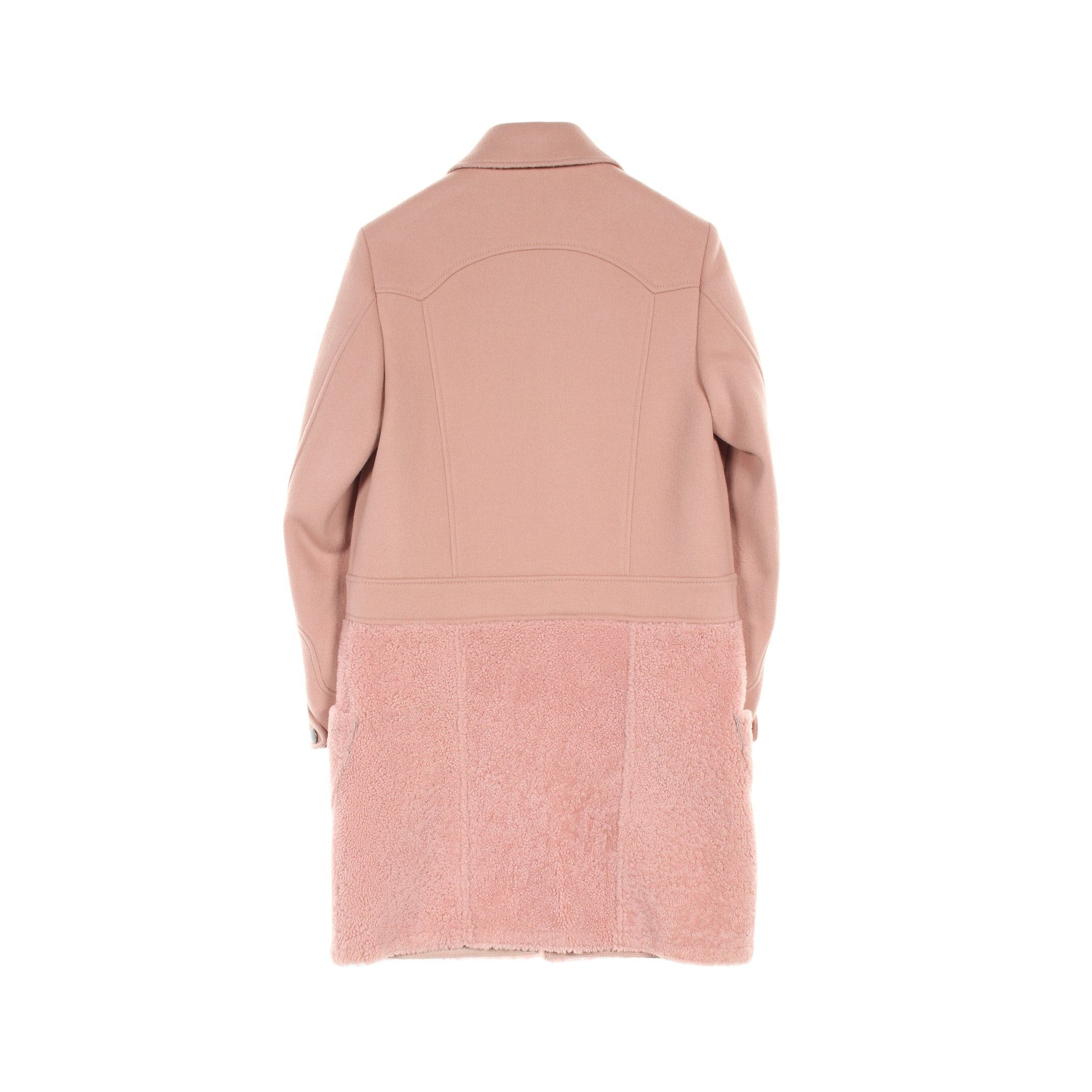 Coach Coach Zip Up Coat Wool Pink Mouton Color-Block Size ONE SIZE - 2 Thumbnail