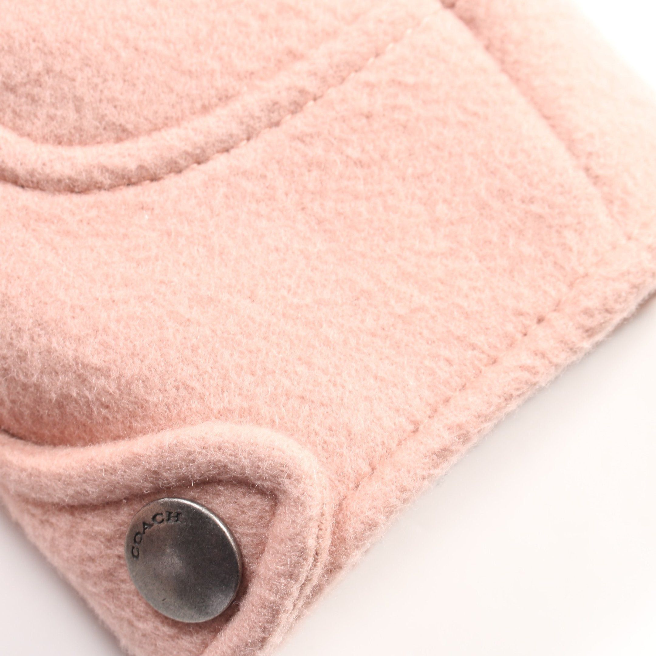 Coach Coach Zip Up Coat Wool Pink Mouton Color-Block Size ONE SIZE - 10 Thumbnail