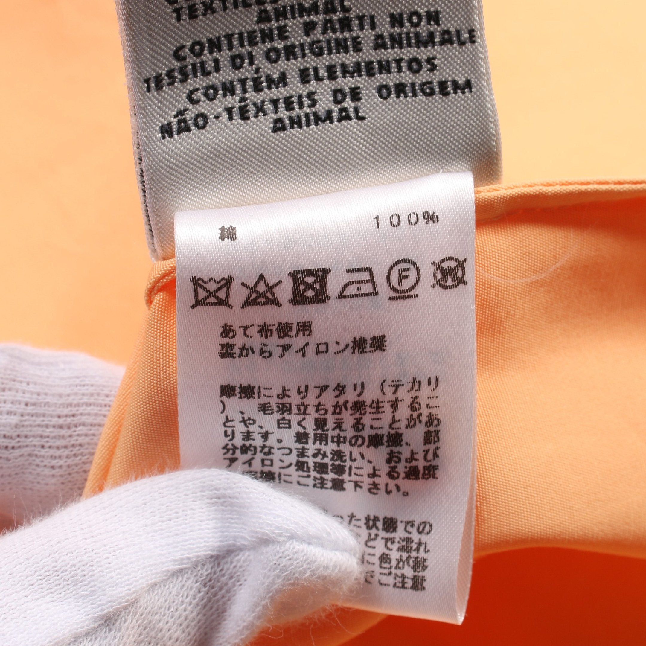 Hermes Hermes Cut And Sew No Sleeve Cotton Orange Size ONE SIZE - 4 Thumbnail