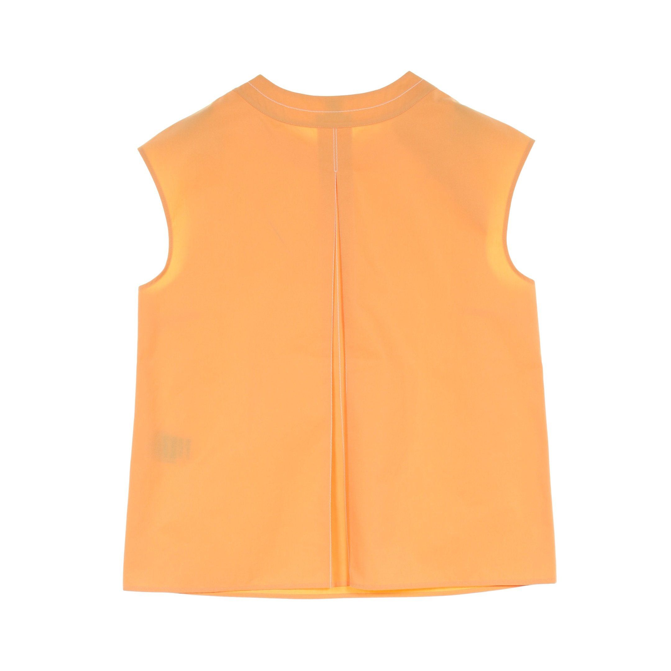 Hermes Hermes Cut And Sew No Sleeve Cotton Orange Size ONE SIZE - 2 Thumbnail