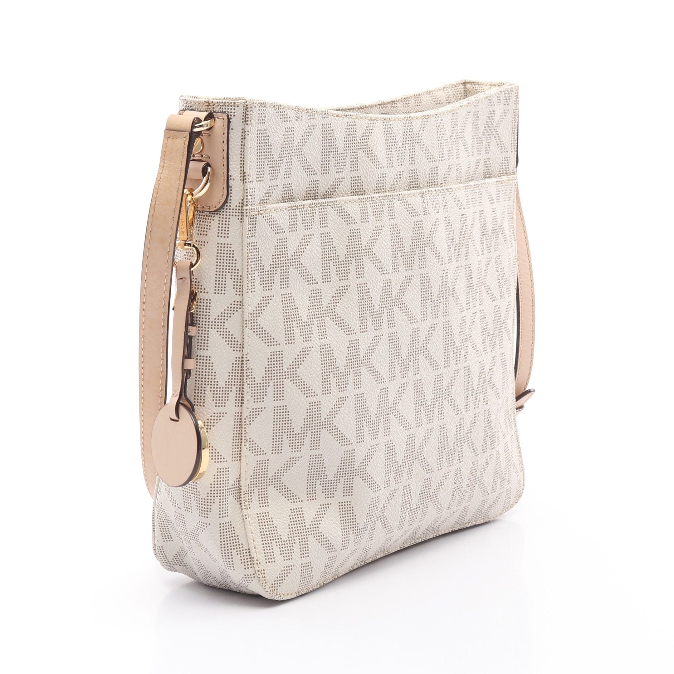 Michael Kors Michael Kors Jet Set Travel Large Logo Messenger Shoulder Bag Leather Off White Size ONE SIZE - 2 Thumbnail