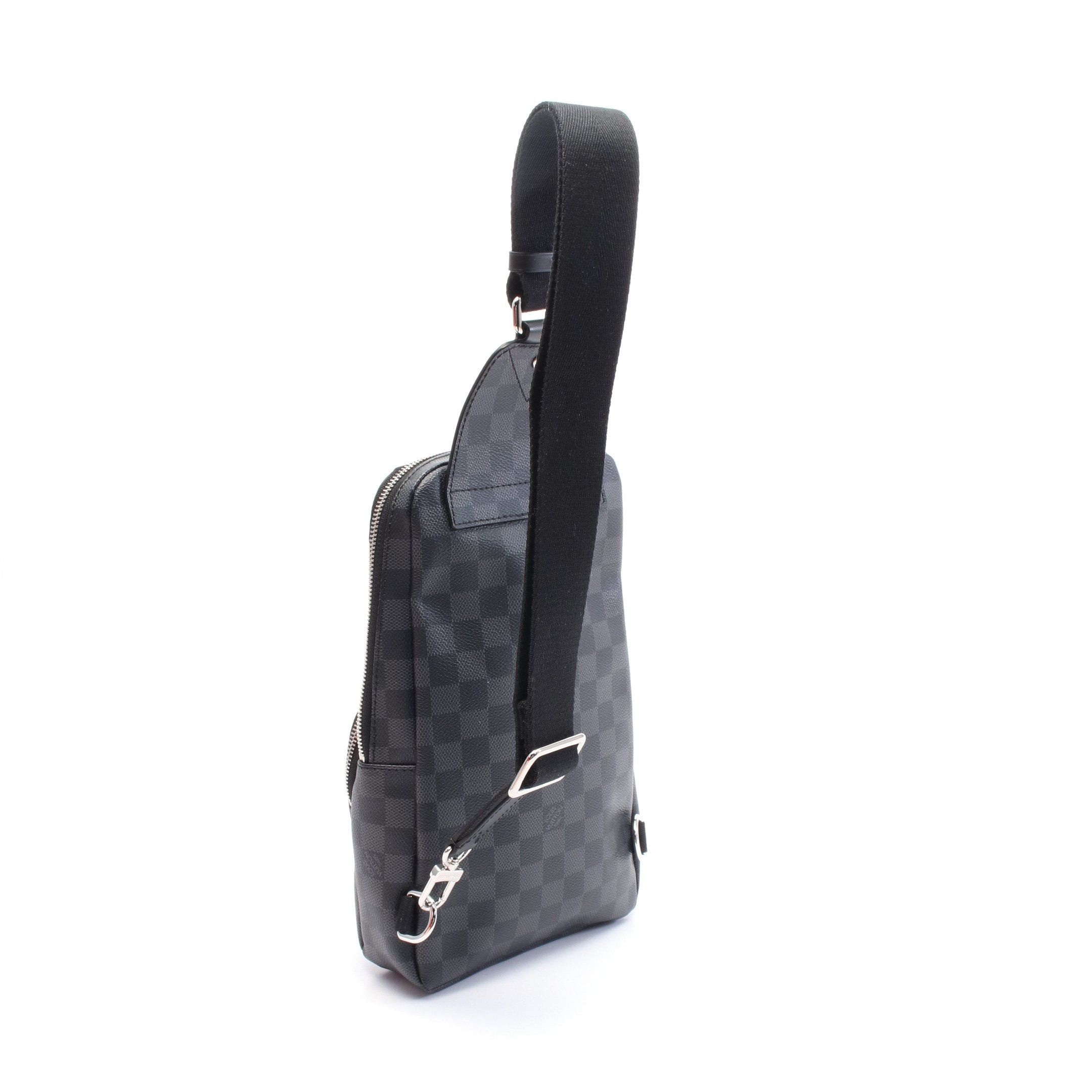Louis Vuitton Louis Vuitton Avenue Sling Bag Damier Graphite Body Leather Black Size ONE SIZE - 2 Thumbnail
