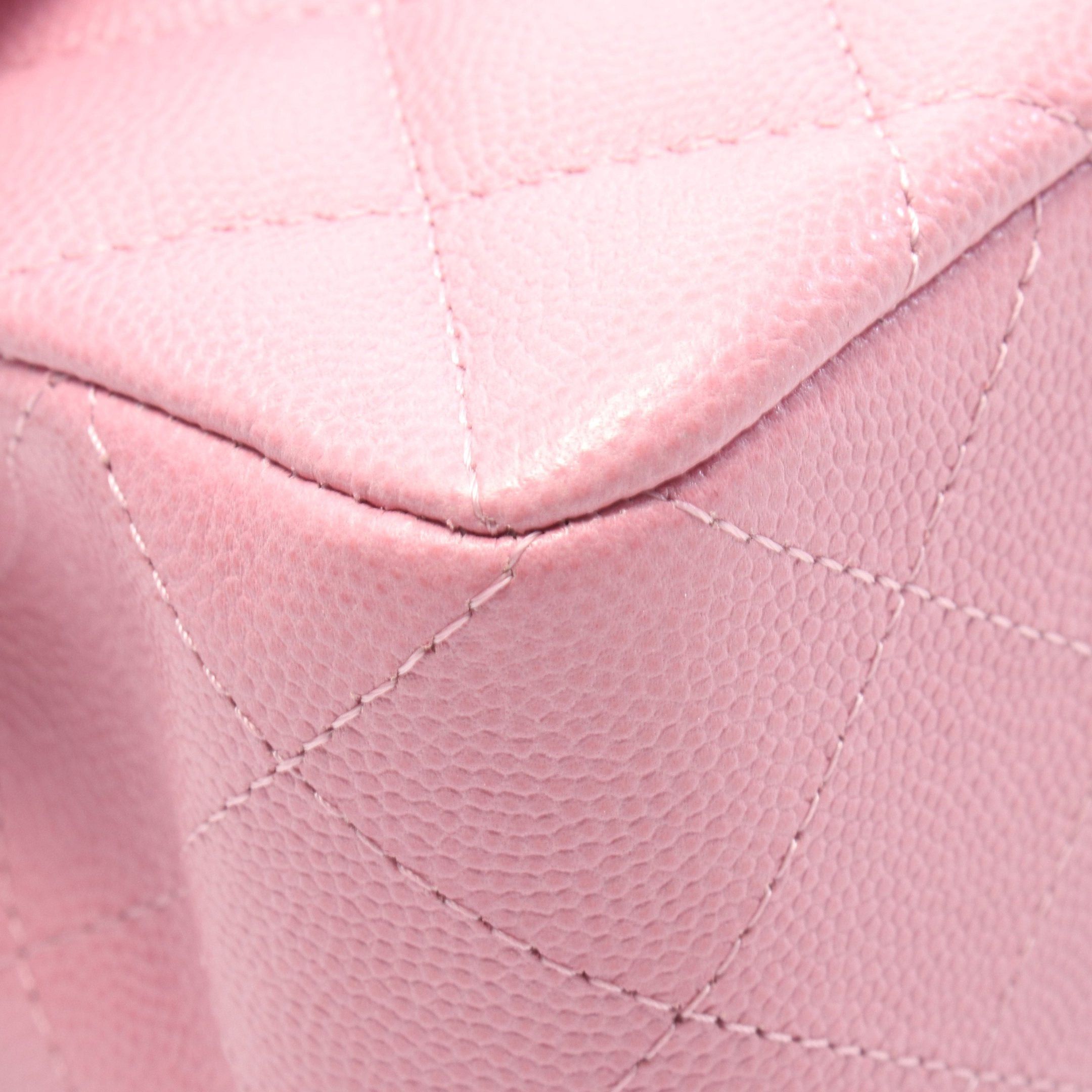 Chanel Chanel Matelasse Double Flap Chain Shoulder Bag Caviar Skin Pink Gold Hardware Size ONE SIZE - 7 Thumbnail