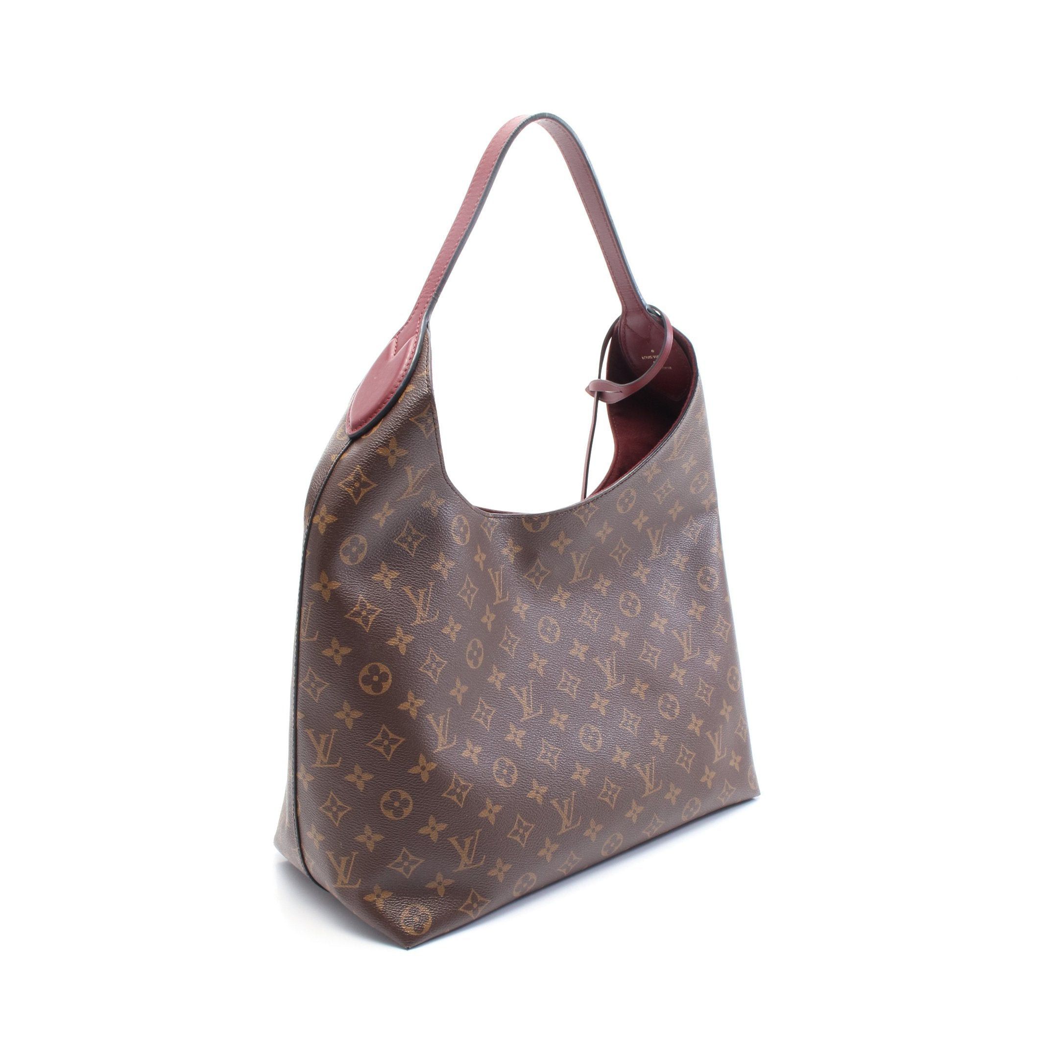 Louis Vuitton Louis Vuitton Flower Hobo Monogram One Shoulder Bag Leather Brown Bordeaux Size ONE SIZE - 2 Thumbnail