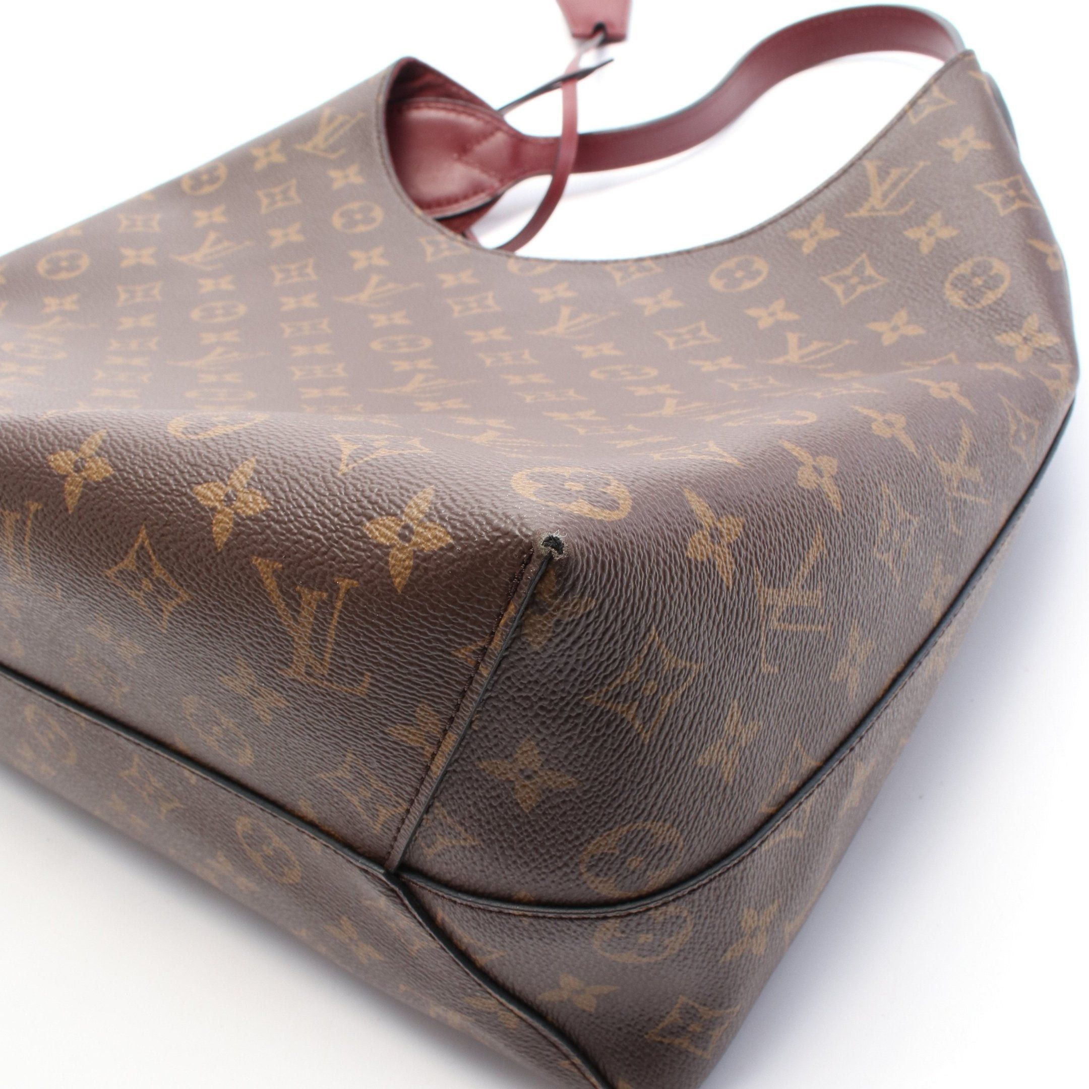 Louis Vuitton Louis Vuitton Flower Hobo Monogram One Shoulder Bag Leather Brown Bordeaux Size ONE SIZE - 10 Thumbnail