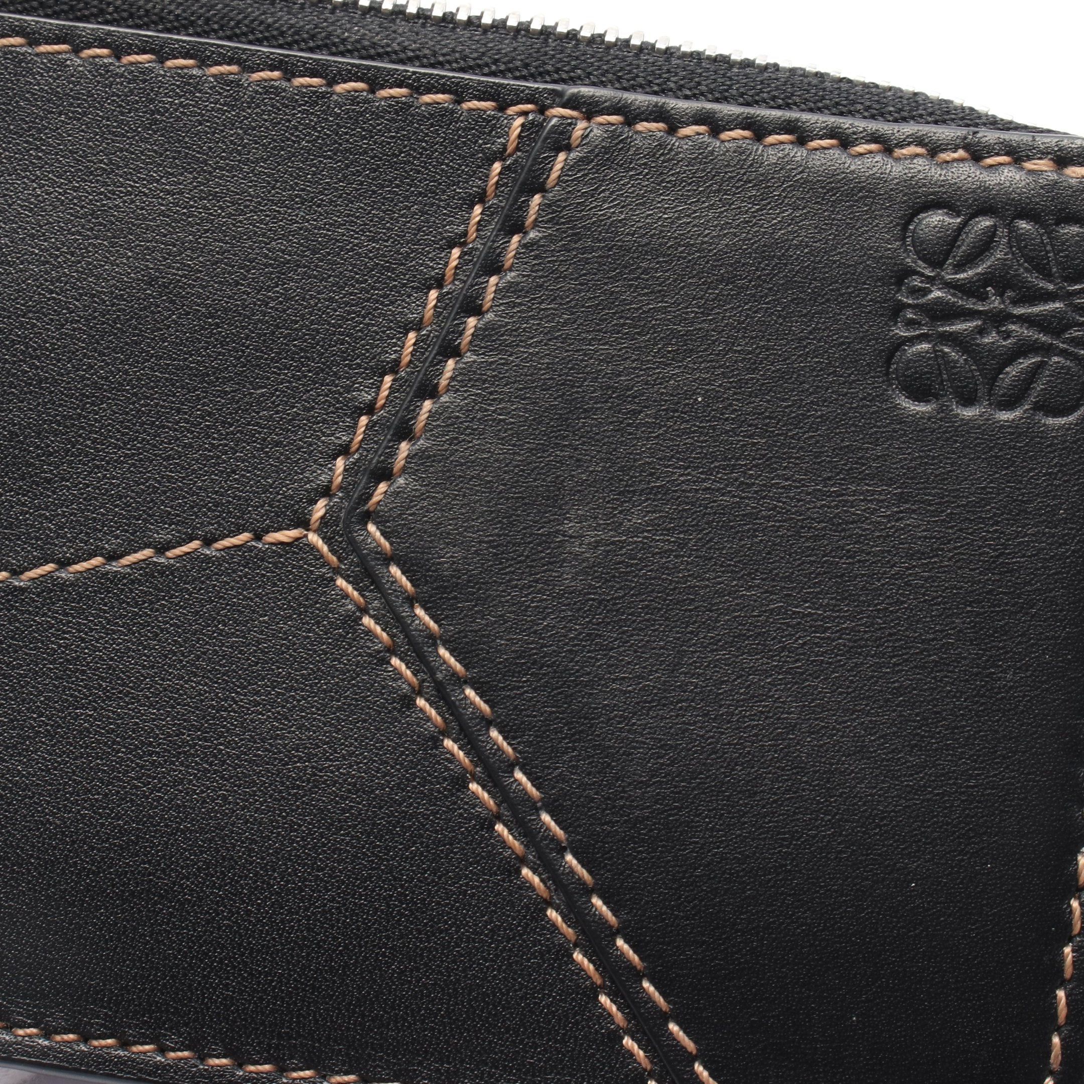 Loewe Loewe Puzzle Coin Purse Card Case Leather Black Size ONE SIZE - 5 Thumbnail