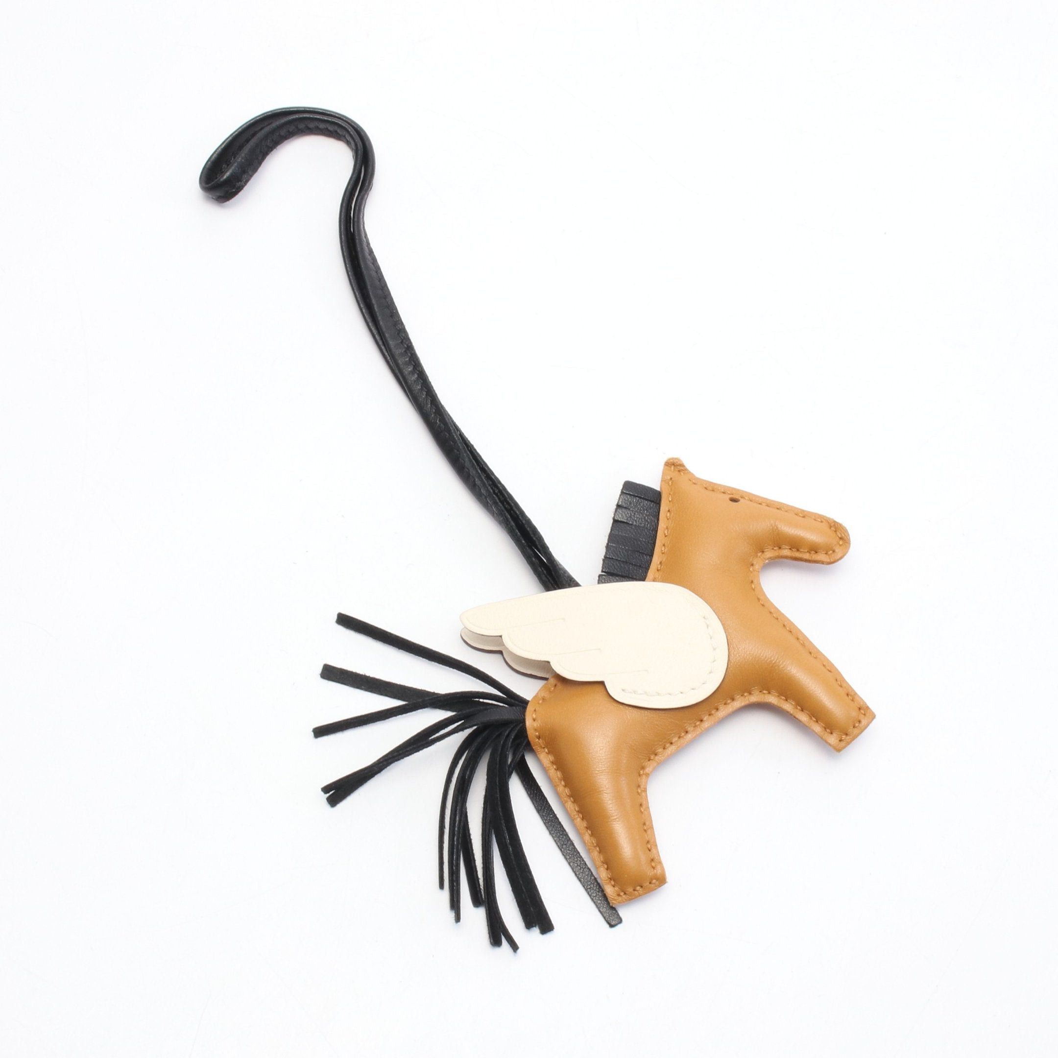Hermes Hermes Rodeo Pegasus Pm Sesame Nata Bag Charm Aagneau Veau Swift Light Brown Black Ivory Z Stamp Size ONE SIZE - 2 Thumbnail