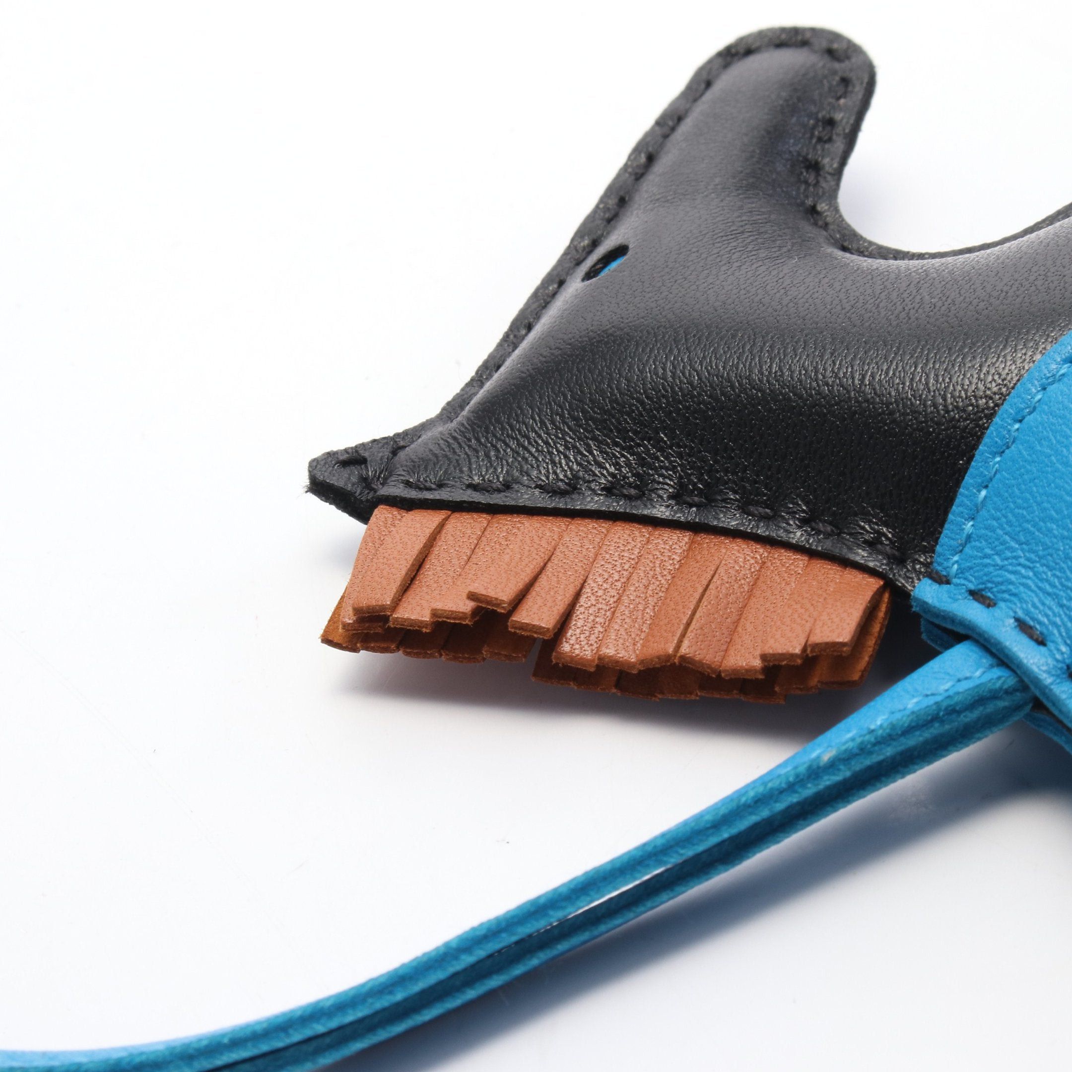 Hermes Hermes Rodeo Mm Black Gold Blue Zanzibar Bag Charm Aagneau Brown Z Stamp Size ONE SIZE - 5 Thumbnail