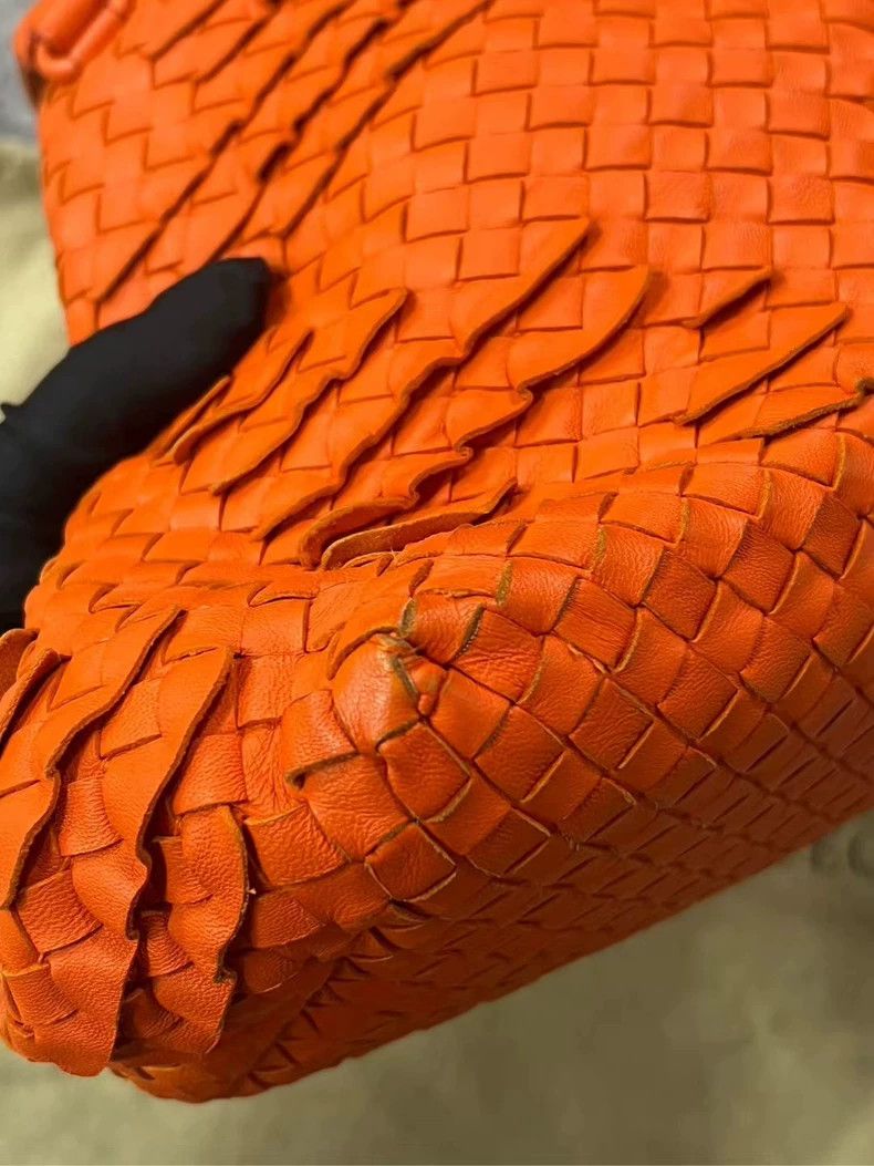 Bottega Veneta Bottega Veneta Orange Woven Tote Bag-yf Size ONE SIZE - 4 Thumbnail