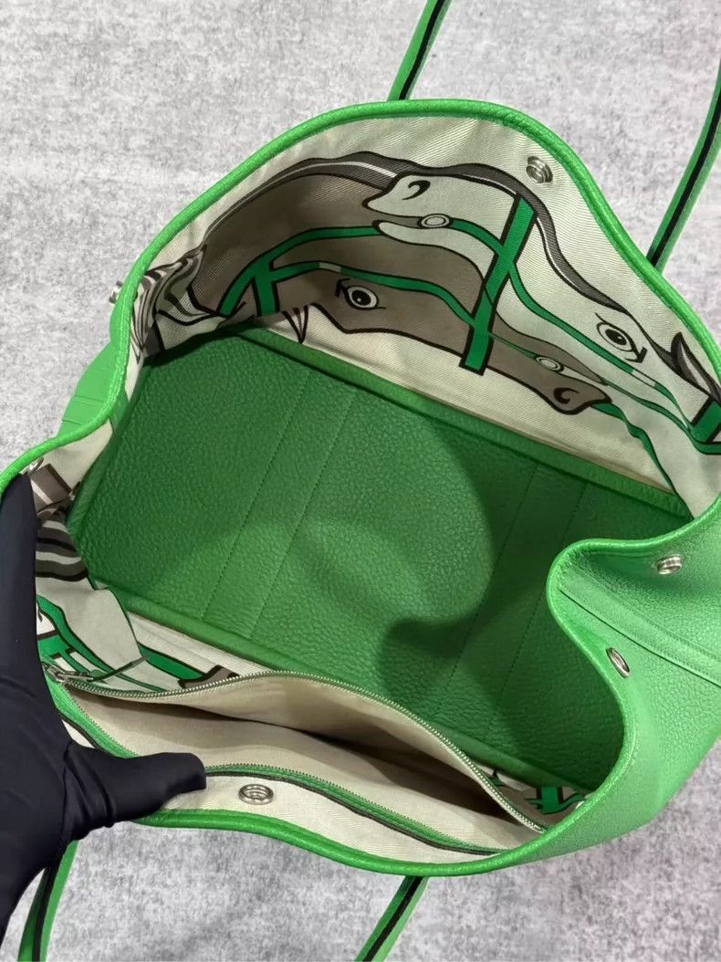 Hermes Hermes Peacock Green Garden Bag 36 Togo-yf Size ONE SIZE - 9 Thumbnail