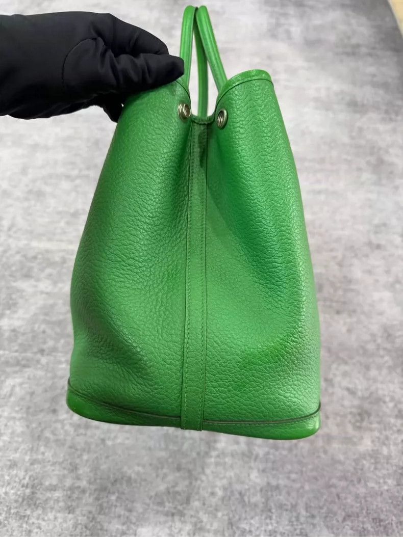 Hermes Hermes Peacock Green Garden Bag 36 Togo-yf Size ONE SIZE - 4 Thumbnail