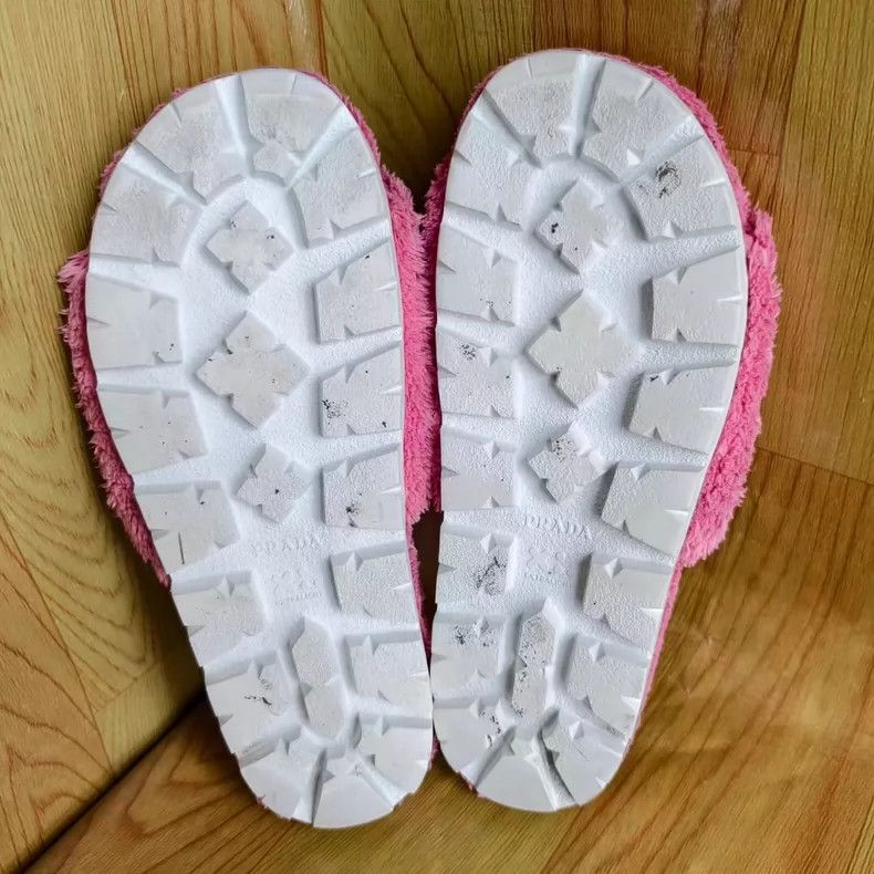 Prada Prada Pink Teddy Slippers Size 39-yf Size US 8 / IT 38 - 5 Thumbnail