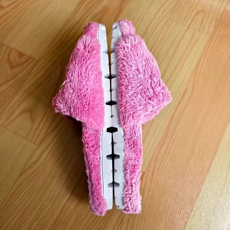 Prada Prada Pink Teddy Slippers Size 39-yf Size US 8 / IT 38 - 2 Thumbnail