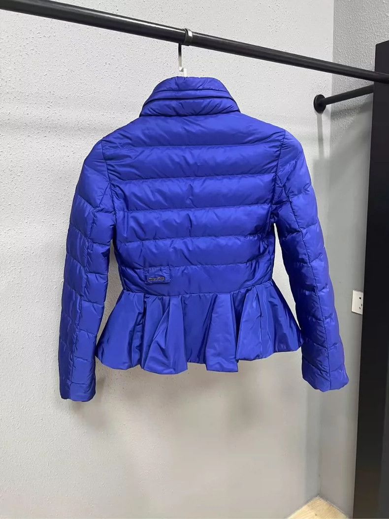 Miu Miu Miumiu Blue Short Padded Jacket-yf Size L / US 10 / IT 46 - 2 Thumbnail