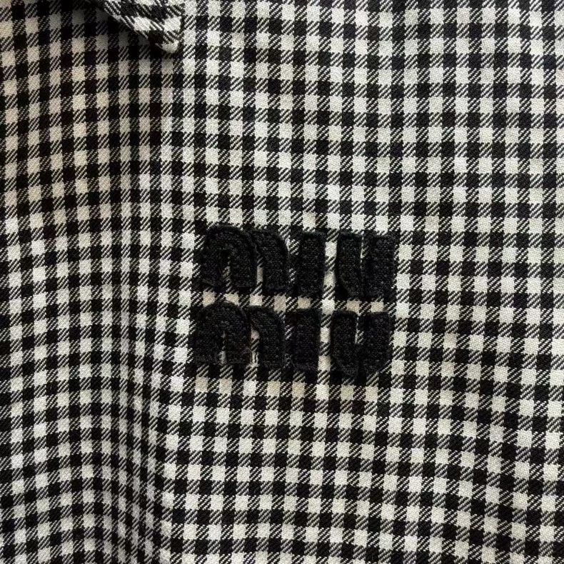 Prada Miumiu Checkered Logo Jacket New Arrival-yf Size M / US 6-8 / IT 42-44 - 2 Thumbnail