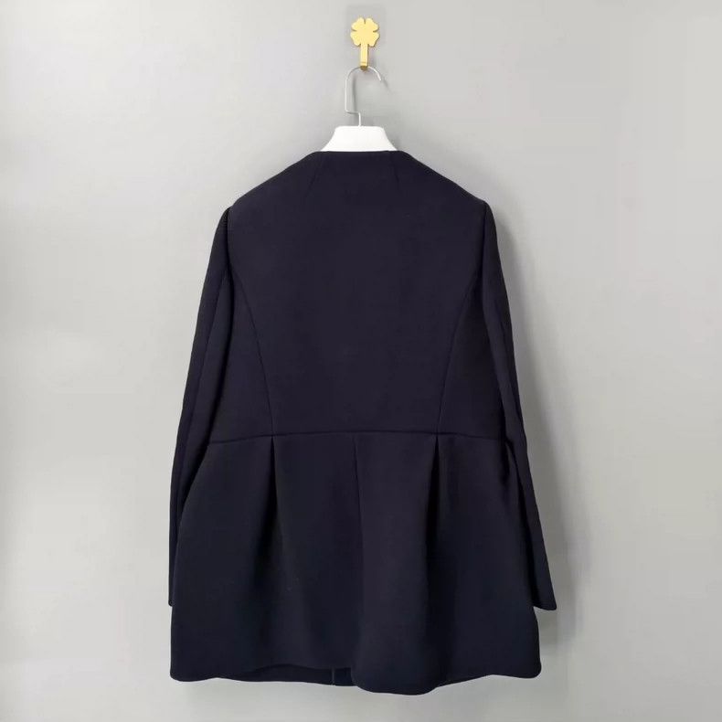 Miu Miu Miu Miu Black Bow Wool Coat Size 42-yf Size L / US 10 / IT 46 - 2 Thumbnail