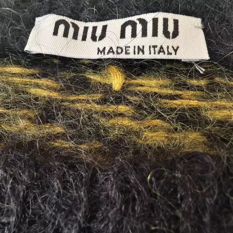 Miu Miu Miu Miu Cropped Sweater with Stripes-yf Size M / US 6-8 / IT 42-44 - 3 Thumbnail