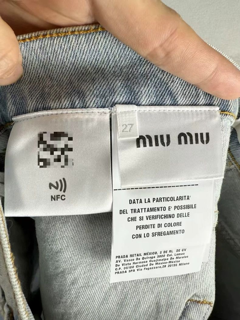 Miu Miu Miu Miu Light Blue Denim Shorts Size 27-yf Size 27" / US 4 / IT 40 - 4 Thumbnail