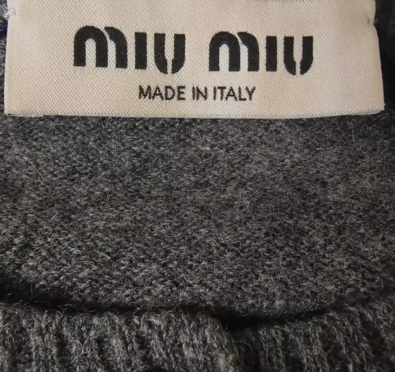 Prada Miu Miu Long Sleeve Knitted Top for Women-yf Size XL / US 12-14 / IT 48-50 - 3 Thumbnail