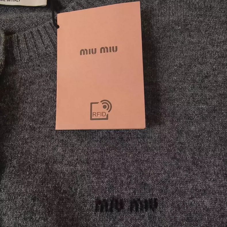 Prada Miu Miu Long Sleeve Knitted Top for Women-yf Size XL / US 12-14 / IT 48-50 - 5 Thumbnail