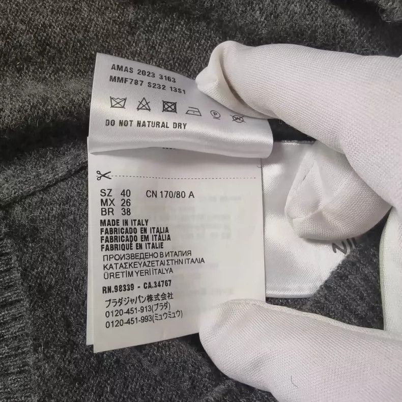 Prada Miu Miu Long Sleeve Knitted Top for Women-yf Size XL / US 12-14 / IT 48-50 - 4 Thumbnail