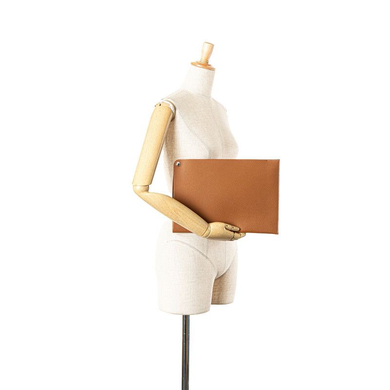 Hermes Hermes Hermes Document Case Togo Document Case Leather Business Bag Stamp M (2009) Size ONE SIZE - 11 Thumbnail
