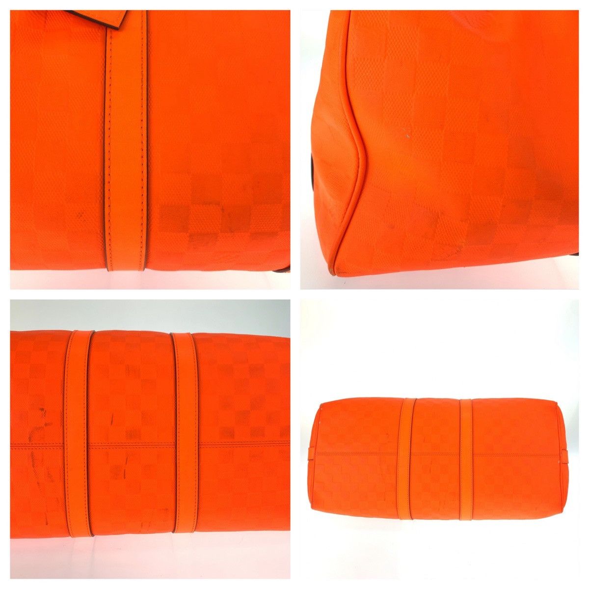 Louis Vuitton Louis Vuitton Louis Vuitton Damier Infini Keepall 2way Boston Bag N41142 Canvas Travel Bag N41142 DUTY FREE for USA Size ONE SIZE - 8 Thumbnail