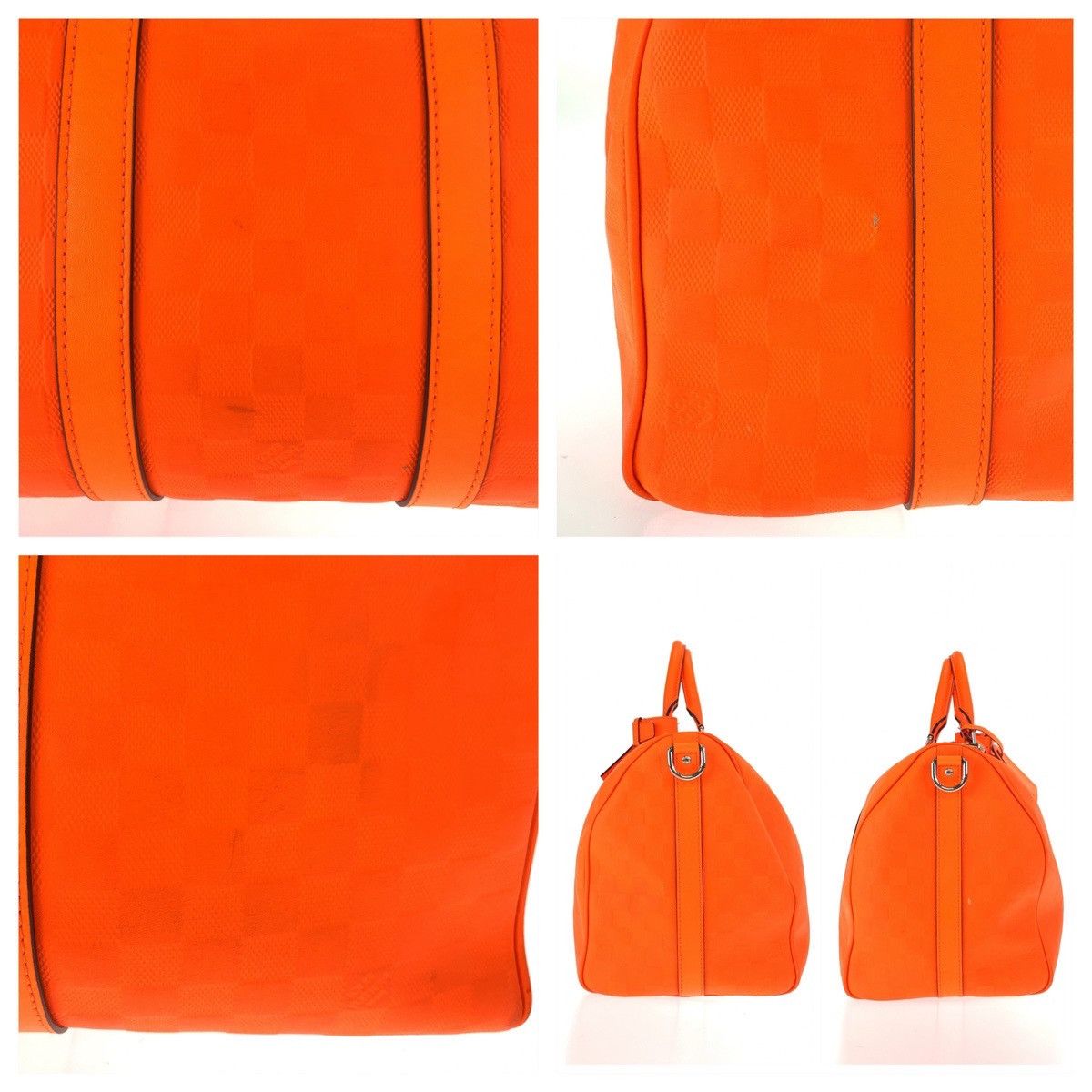 Louis Vuitton Louis Vuitton Louis Vuitton Damier Infini Keepall 2way Boston Bag N41142 Canvas Travel Bag N41142 DUTY FREE for USA Size ONE SIZE - 7 Thumbnail
