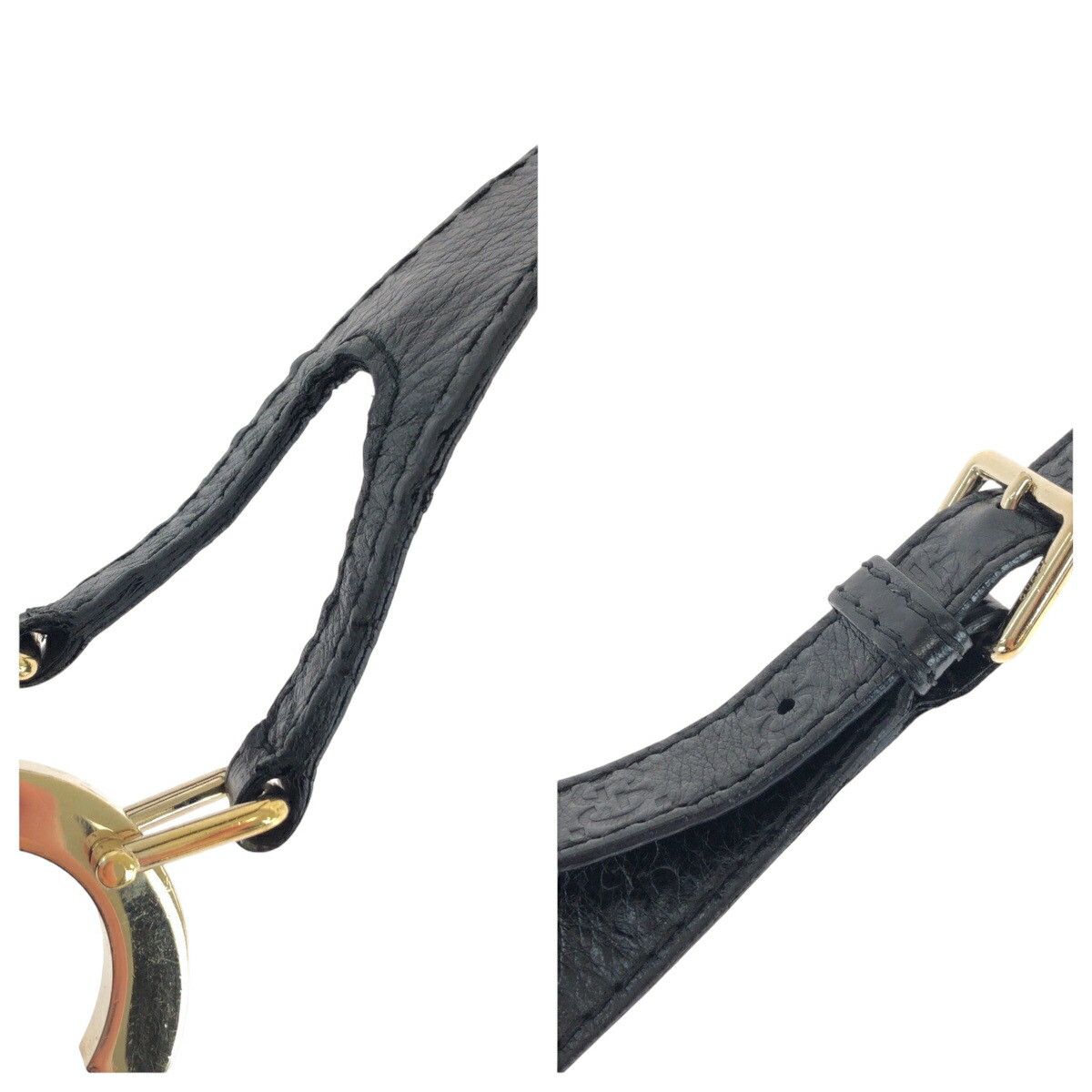Gucci Gucci Gucci Guccissima Black Leather 2way Shoulder Bag 203503 Leather Shoulder Bag 203503 DUTY FREE for USA Size ONE SIZE - 6 Thumbnail
