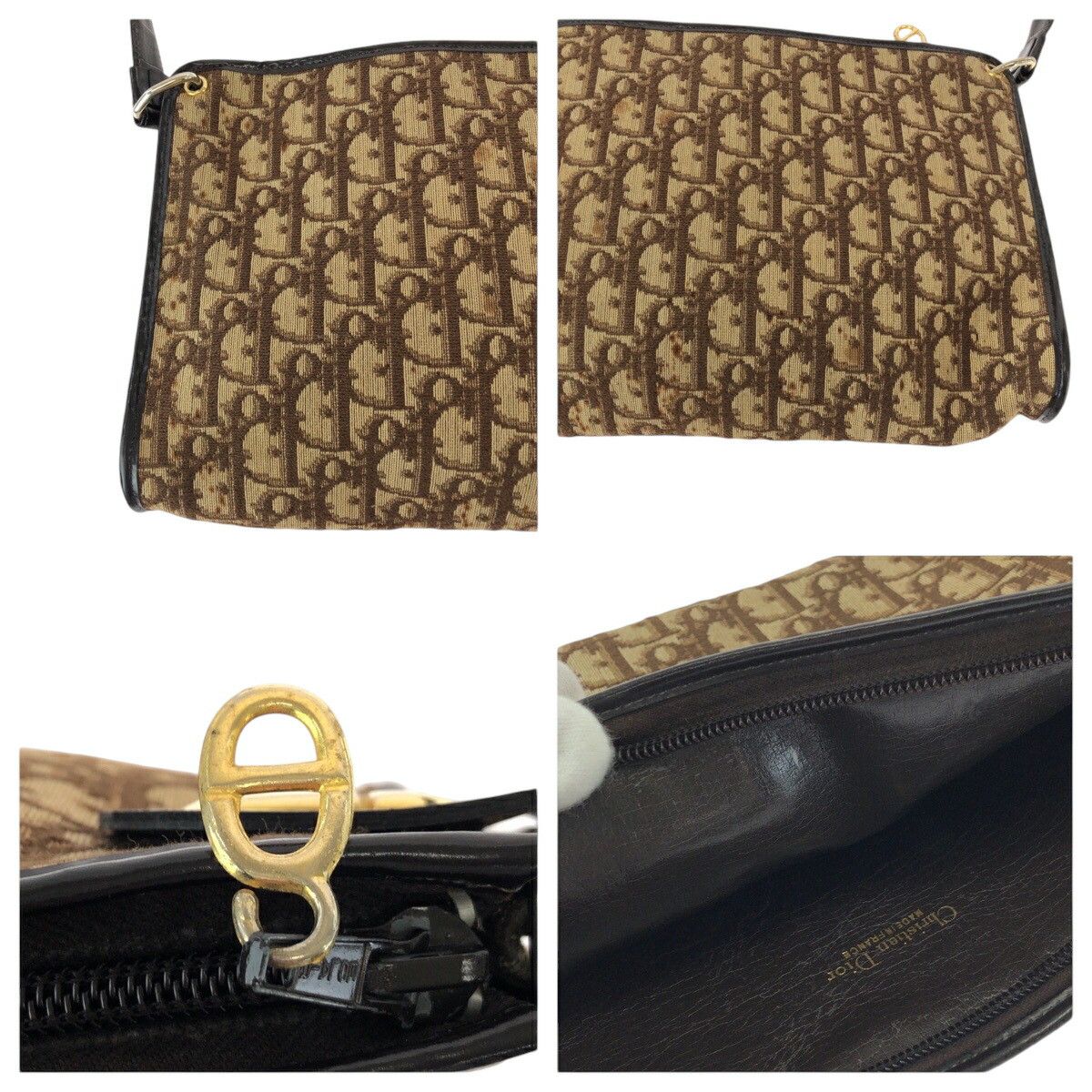 Dior Dior Dior Canvas Trotter CD Logo Shoulder Bag Canvas Shoulder Bag DUTY FREE for USA Size ONE SIZE - 6 Thumbnail