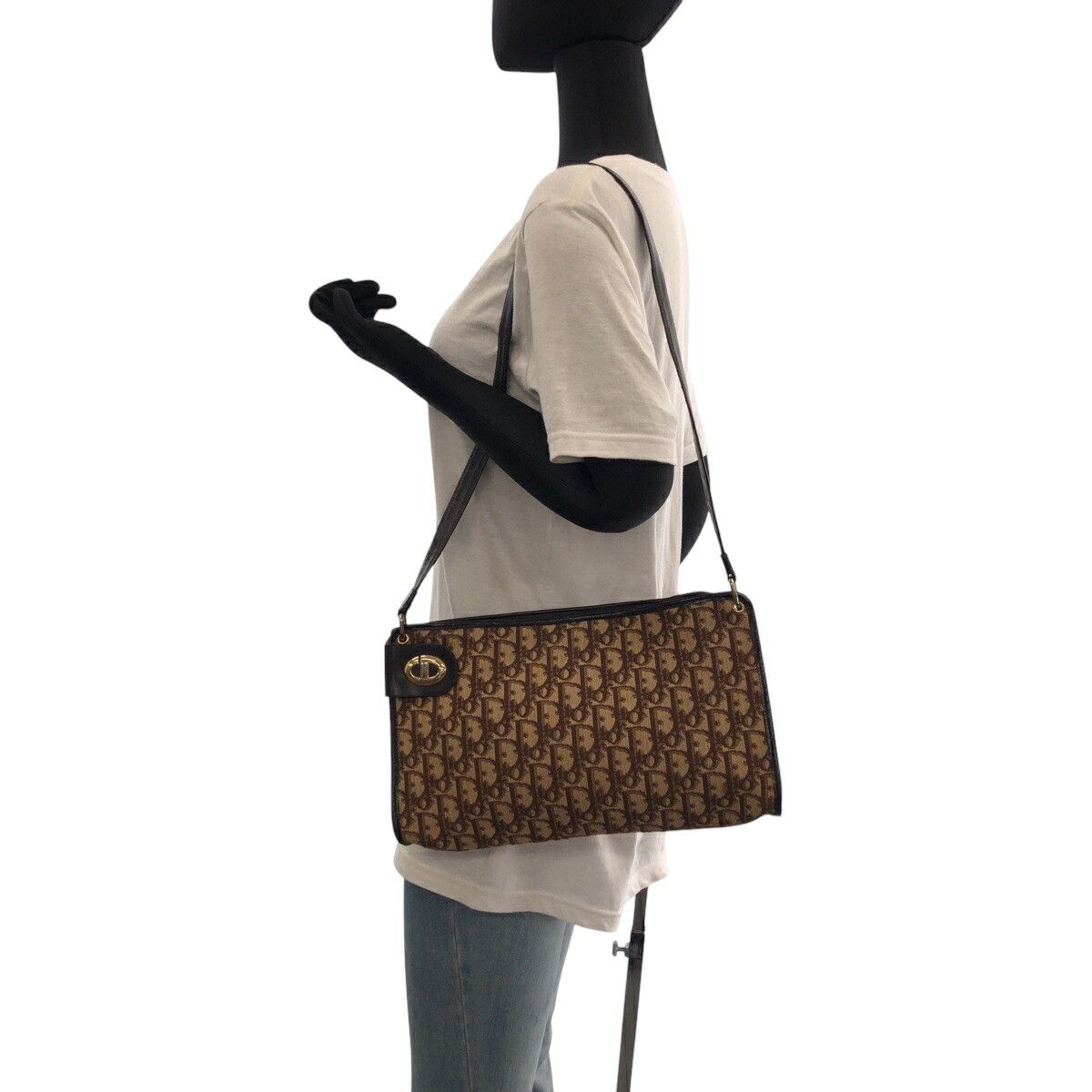 Dior Dior Dior Canvas Trotter CD Logo Shoulder Bag Canvas Shoulder Bag DUTY FREE for USA Size ONE SIZE - 7 Thumbnail
