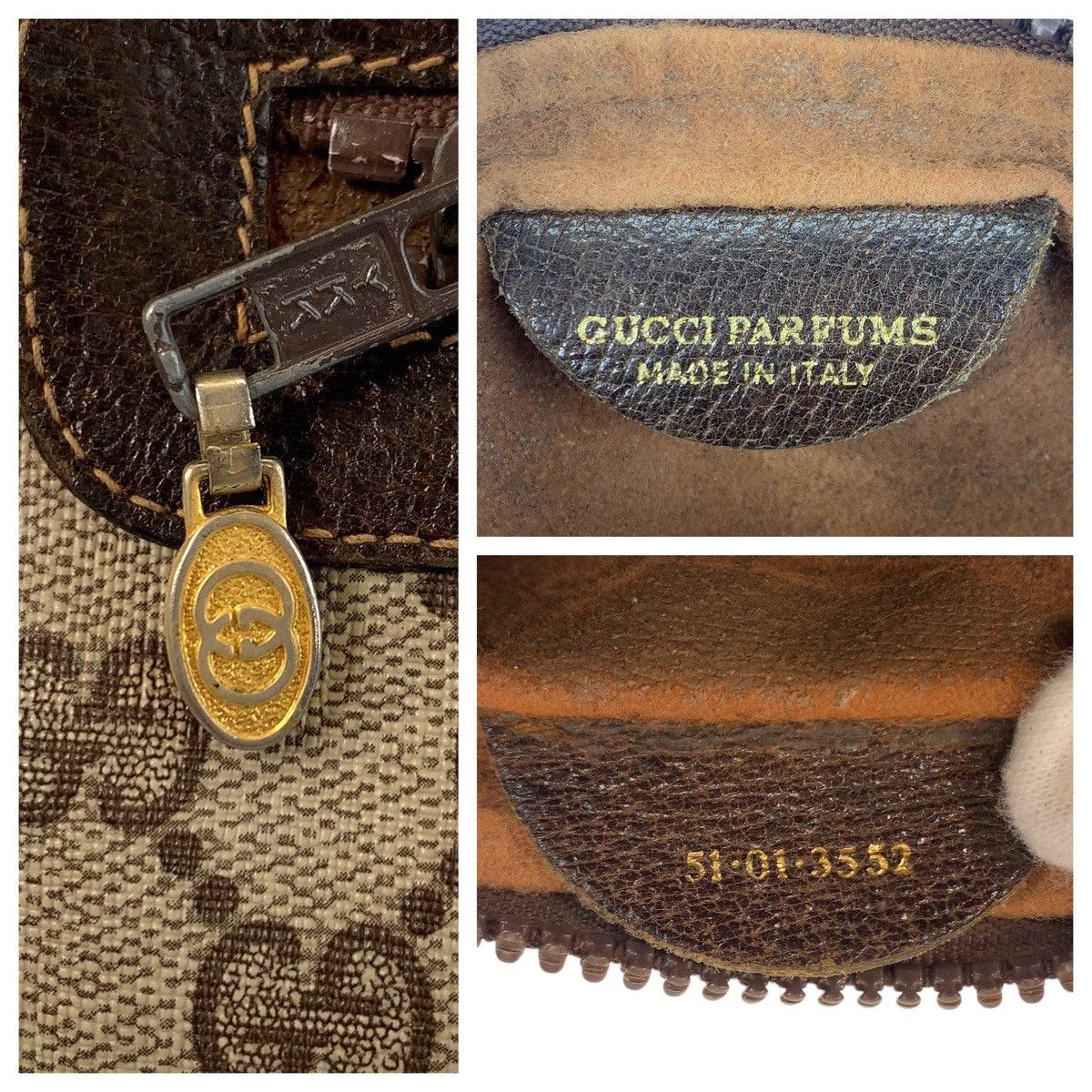 Gucci Gucci Gucci GG Supreme Canvas/Leather Old Gucci Sheline Shoulder Bag 51 01 3552 Canvas Shoulder Bag 51 01 3552 Size ONE SIZE - 4 Thumbnail