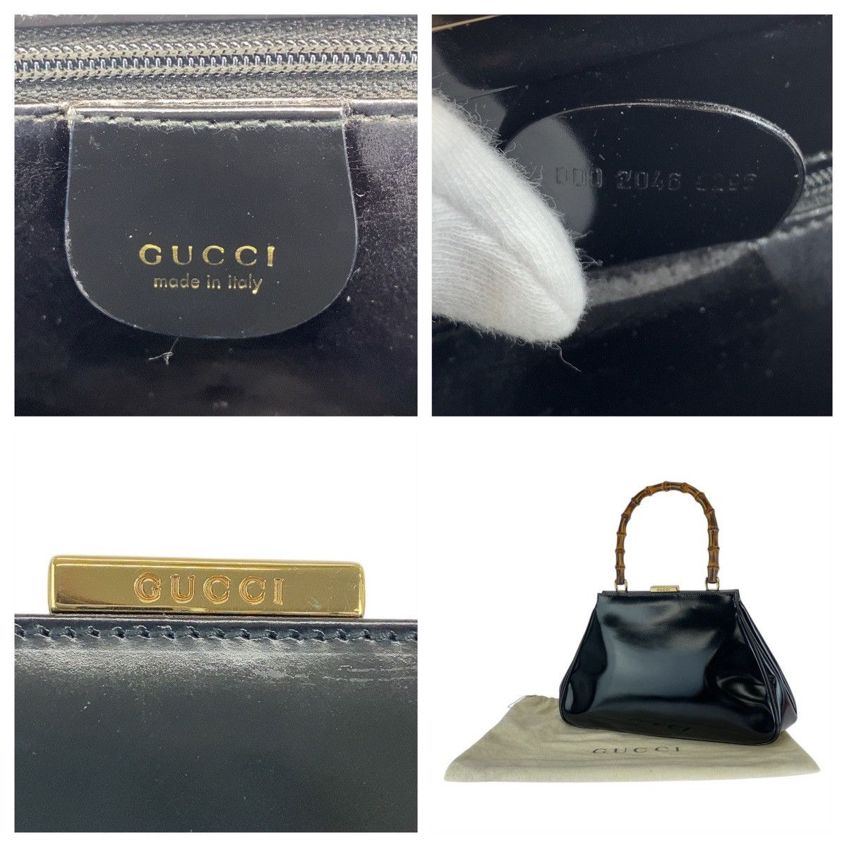 Gucci Gucci Gucci Leather Bamboo 2way Bag 000 2046 0296 Leather Shoulder Bag 000 2046 0296 Size ONE SIZE - 4 Thumbnail