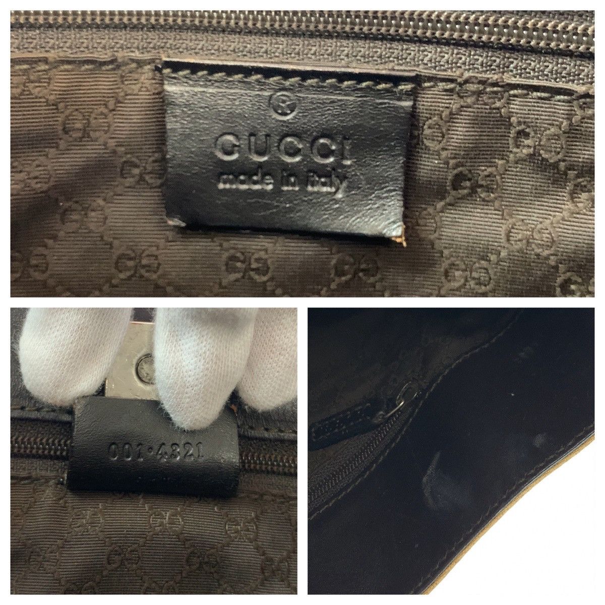 Gucci Gucci Gucci Canvas Sheline Line Shoulder Bag 001 4321 Canvas Shoulder Bag 001 4321 DUTY FREE for USA Size ONE SIZE - 4 Thumbnail