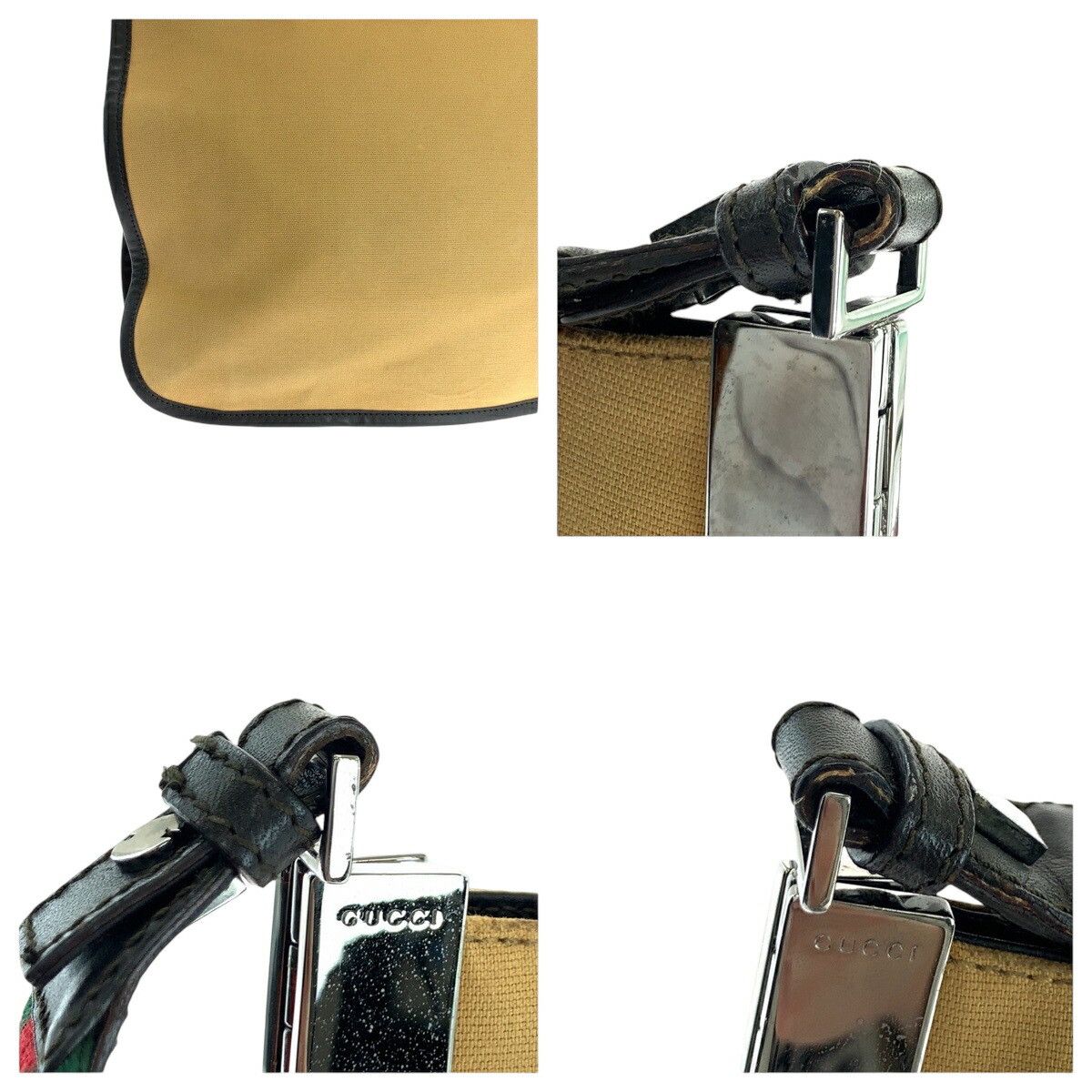 Gucci Gucci Gucci Canvas Sheline Line Shoulder Bag 001 4321 Canvas Shoulder Bag 001 4321 DUTY FREE for USA Size ONE SIZE - 5 Thumbnail