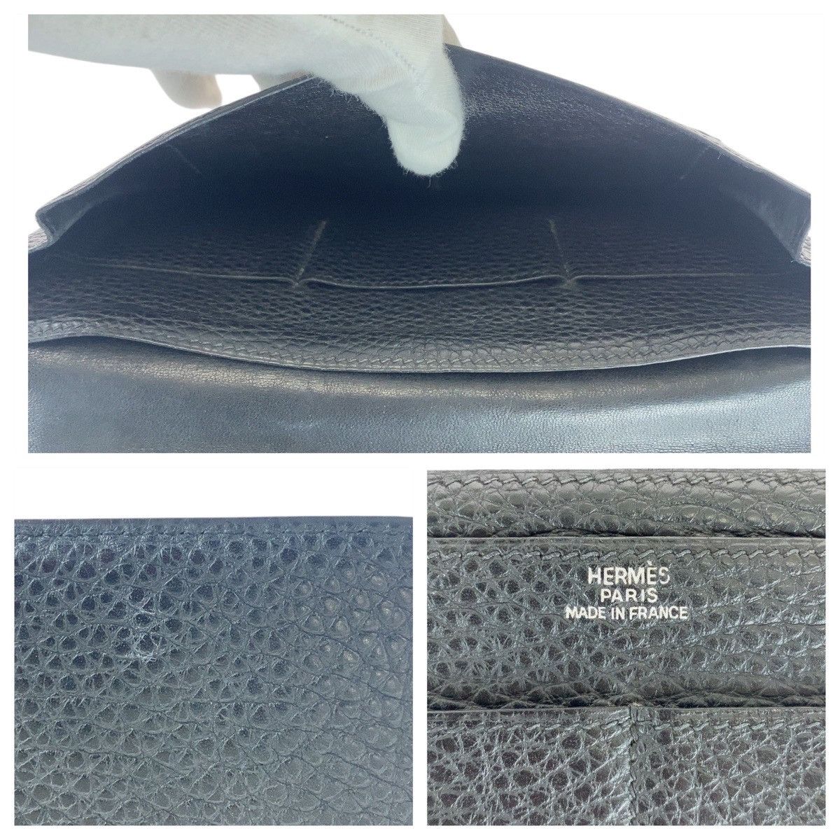 Hermes Hermes Hermes Dogon GM Togo Long Wallet Leather Long Wallet Size ONE SIZE - 7 Thumbnail
